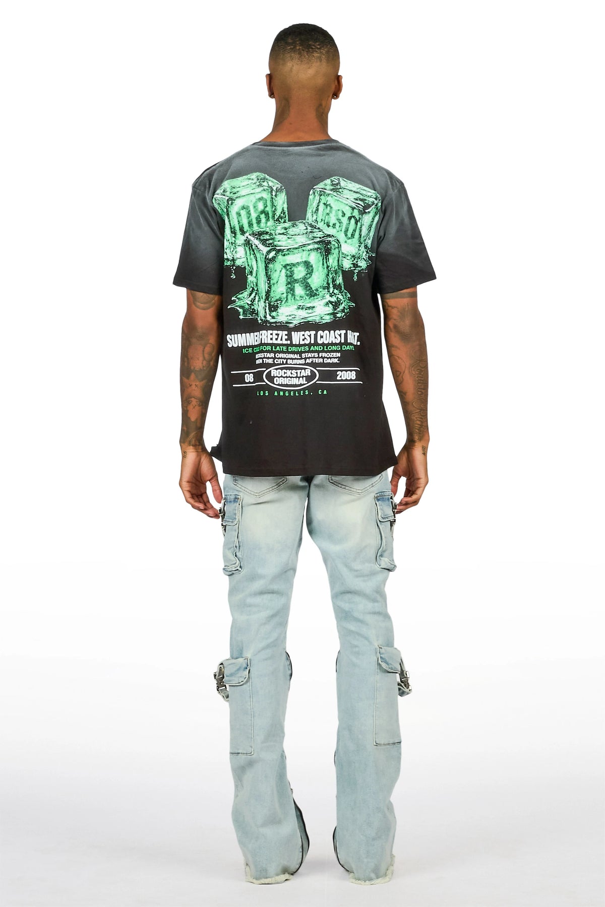 Hughes Blue Stacked Fit Jean