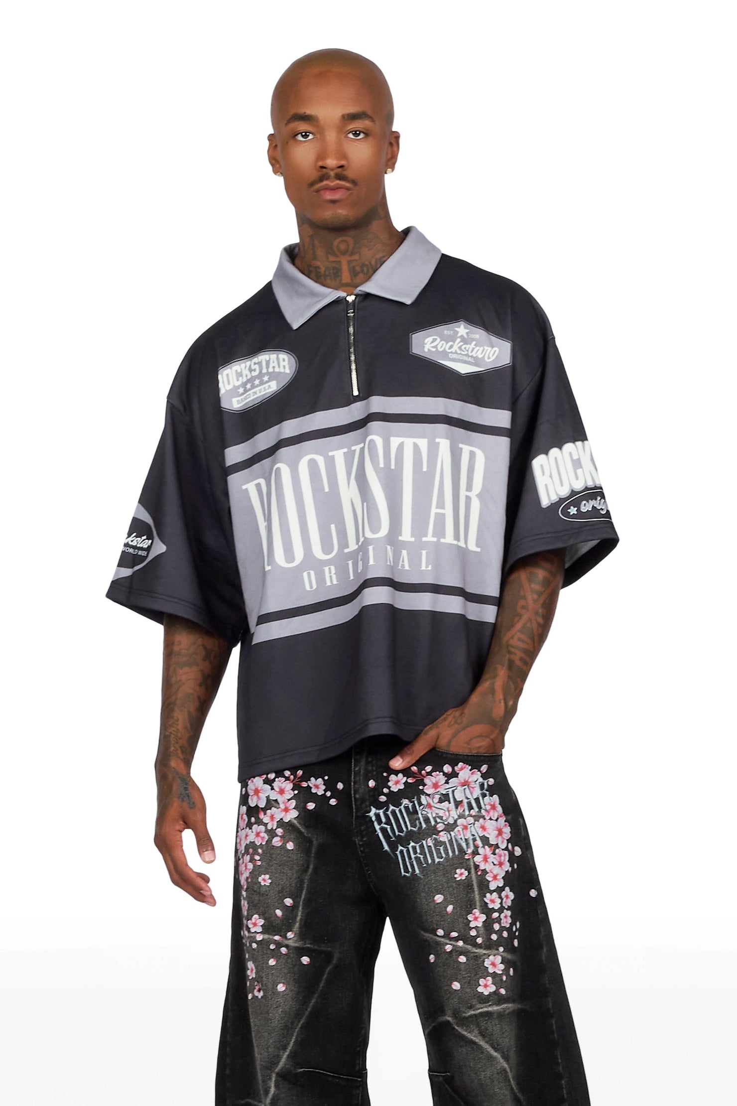 Verseney Black Polo Shirt