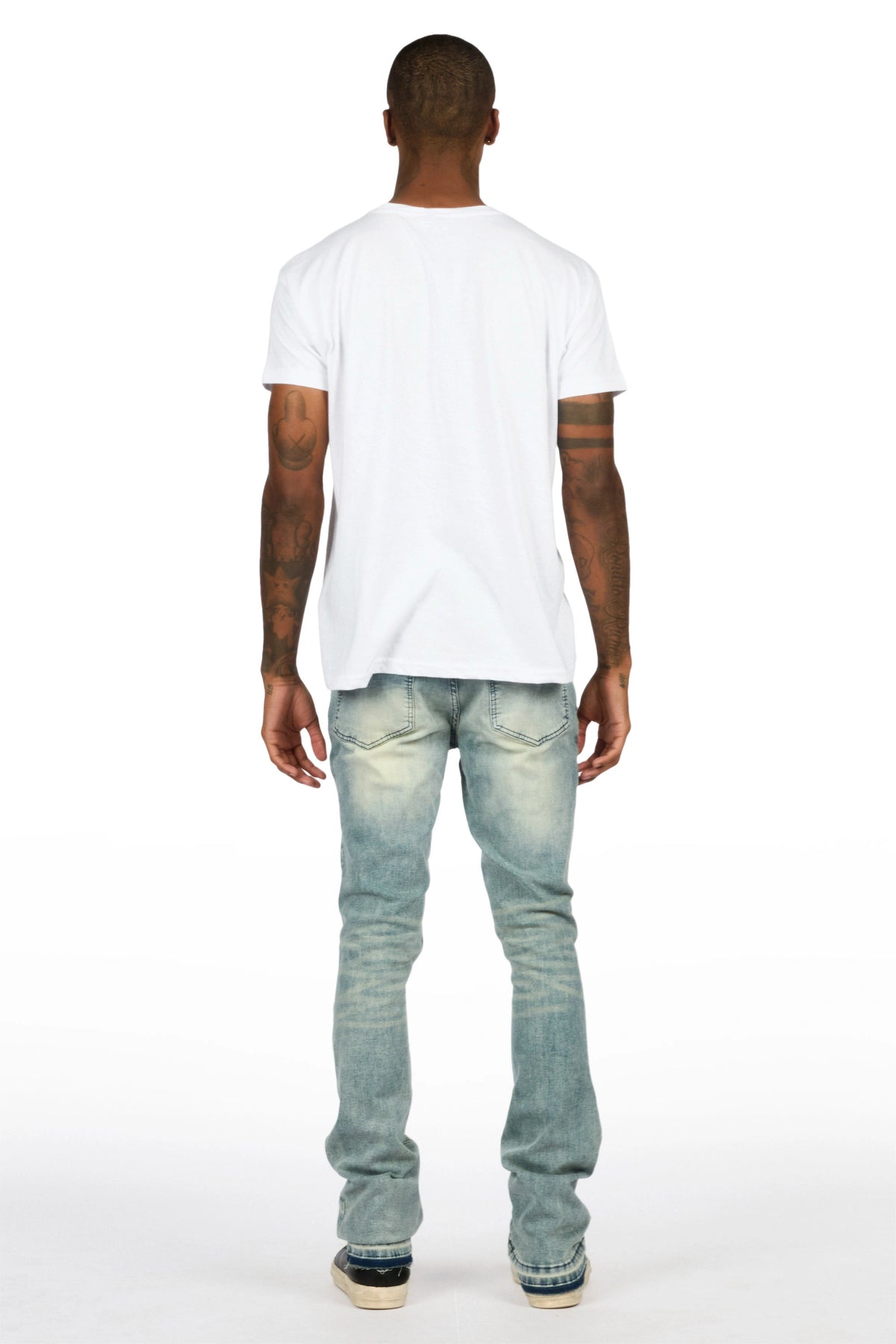Haven Dark Blue Stacked Jean