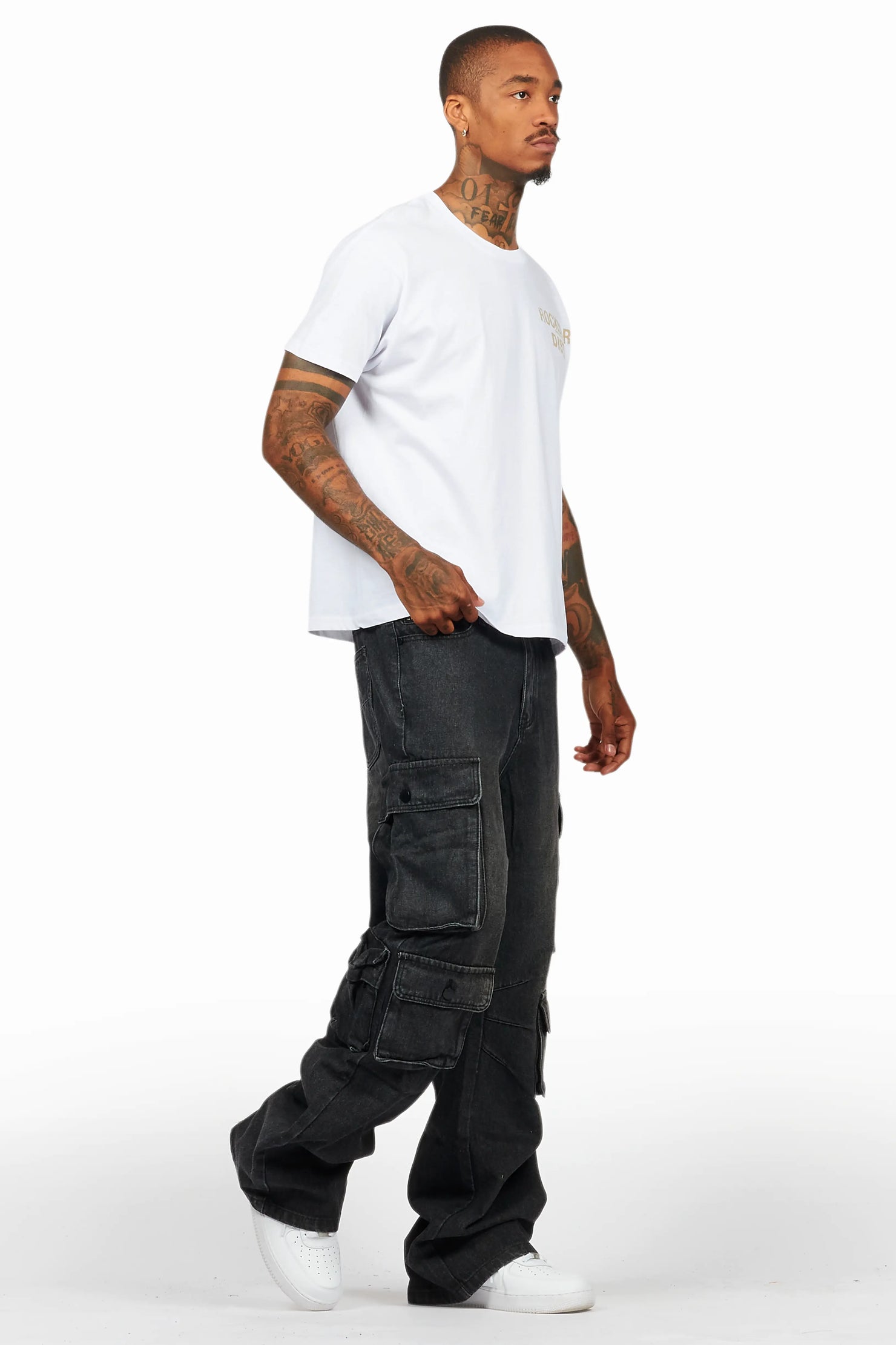 Cortie Black Baggy Fit Jean