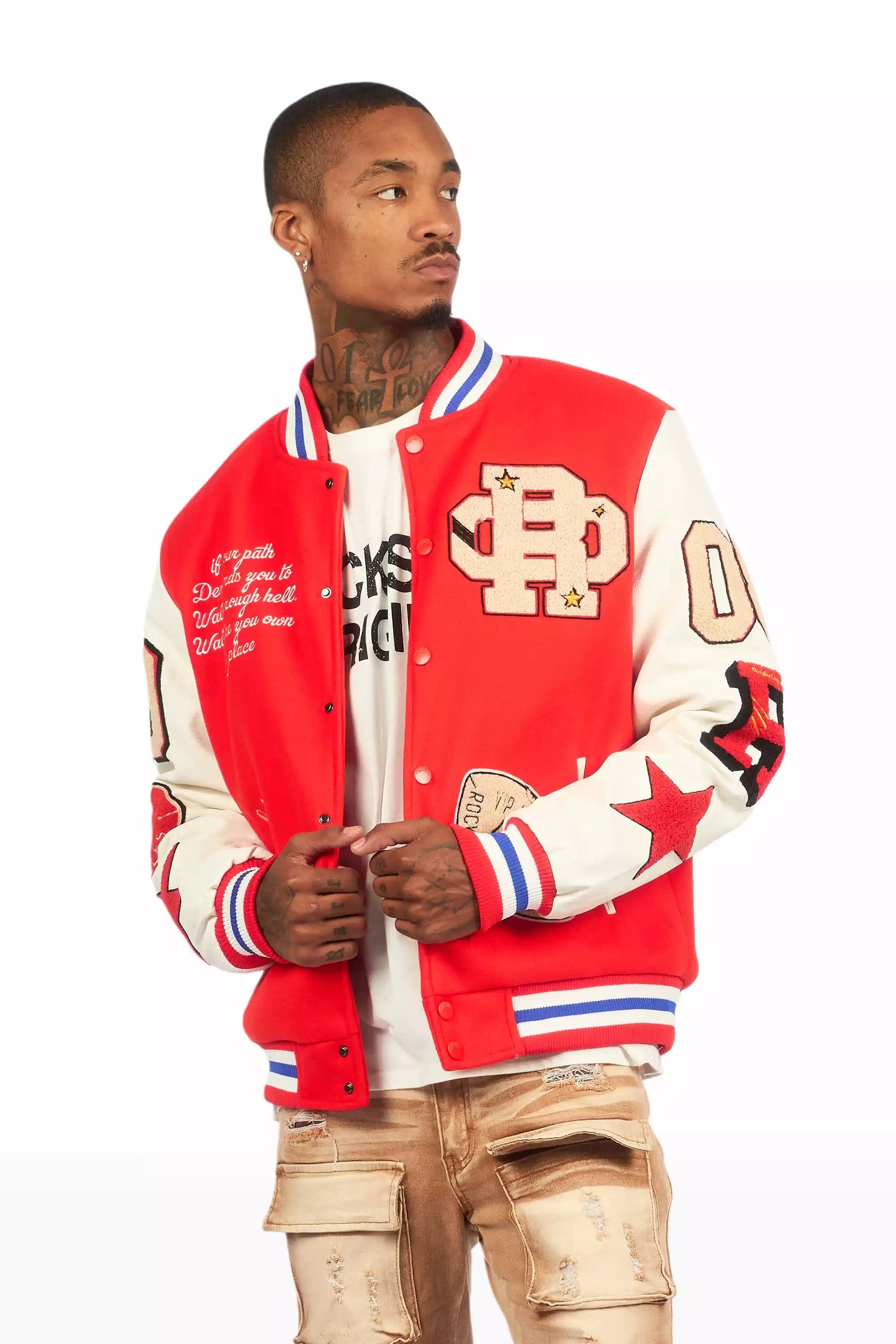 Balser Orange Varsity Jacket