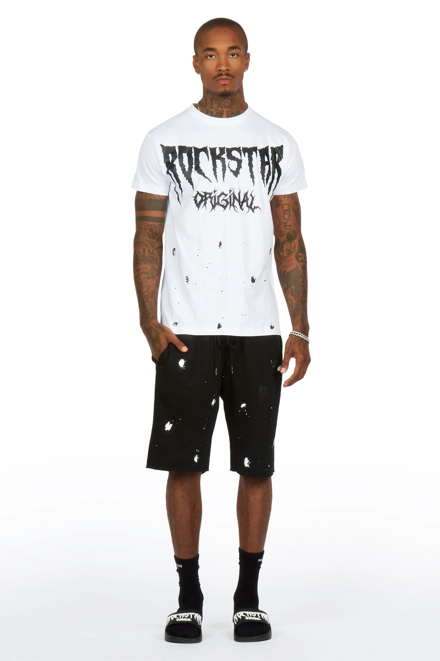 Twinkle 2.0 White/Black T-Shirt/Short Set