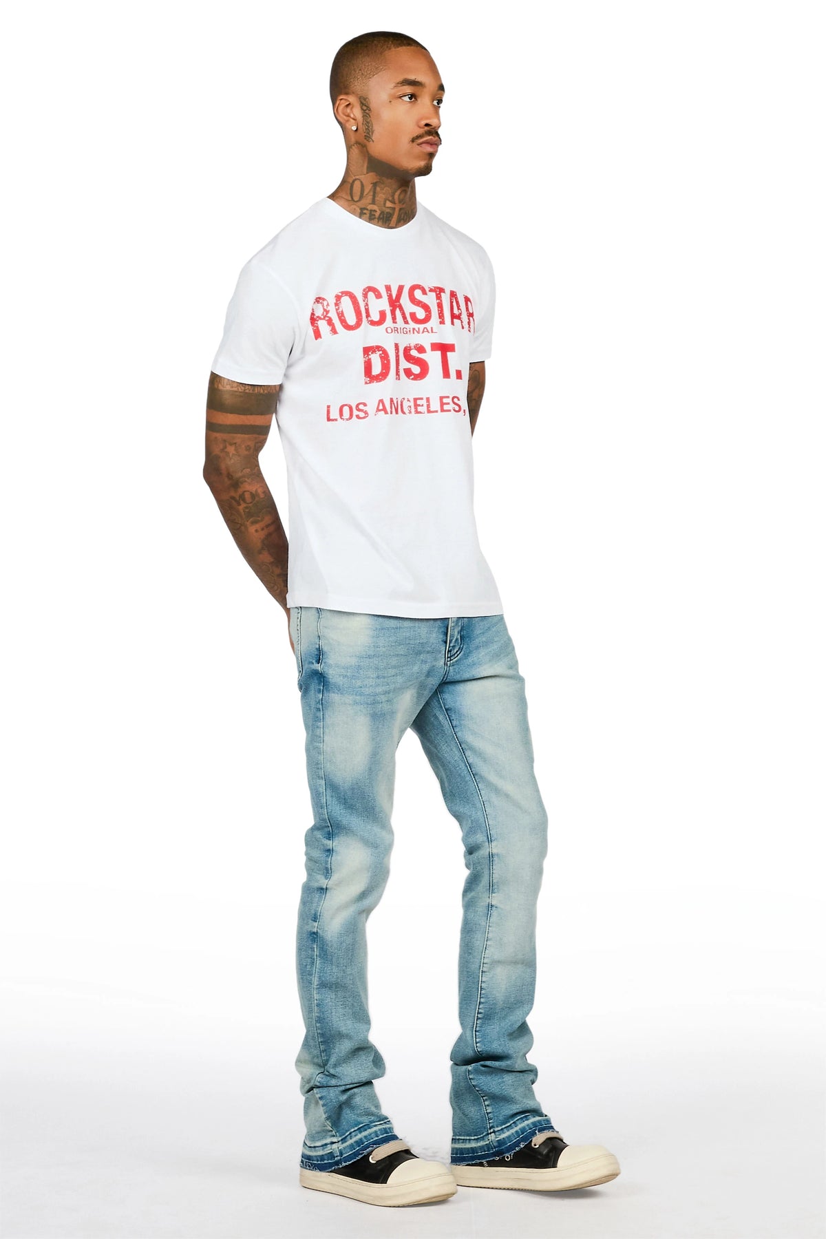 Callier Medium Blue Stacked Jean