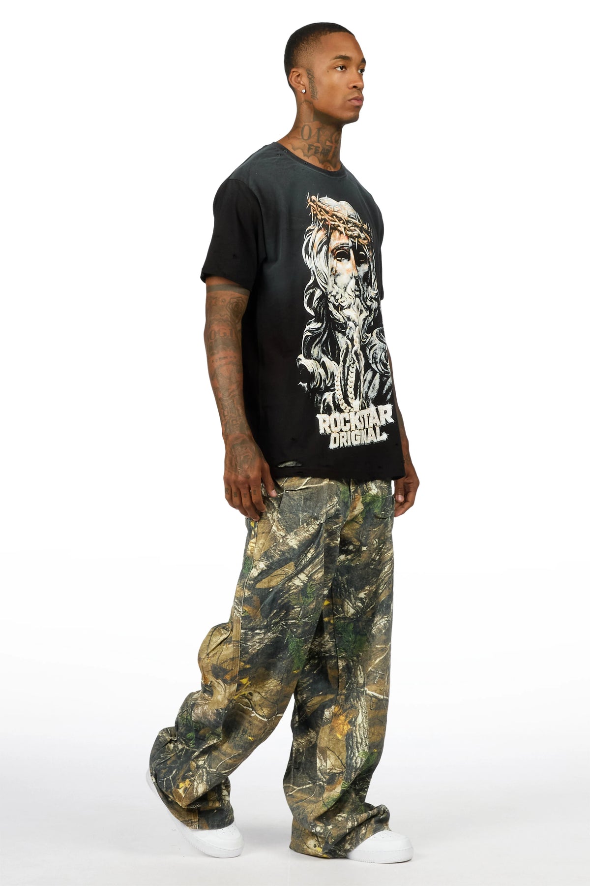 Attlee Tree Camo Baggy Fit Jean