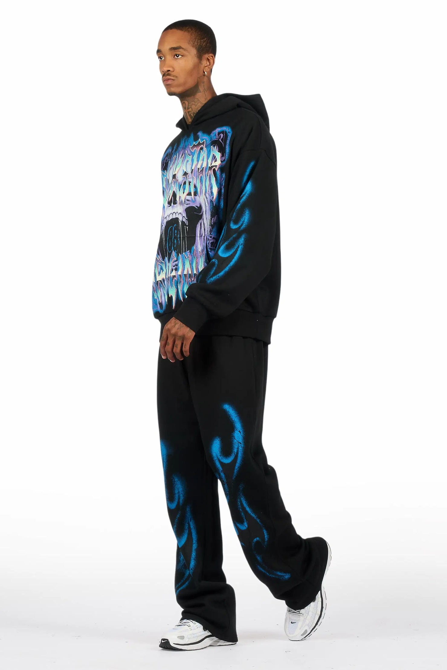Rez Black Hoodie/Baggy Pant Track Set