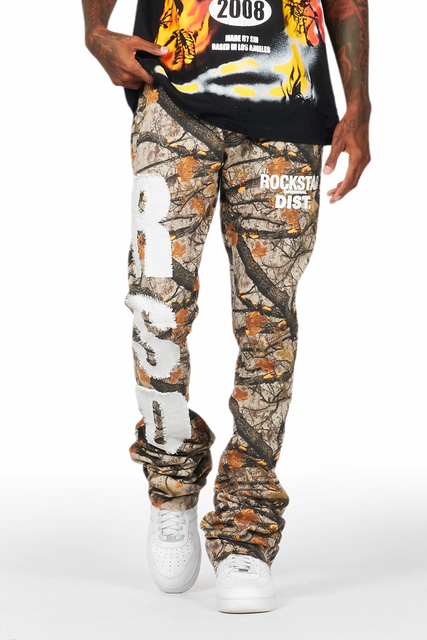Bansi Tree Camo Super Stacked Trackpant
