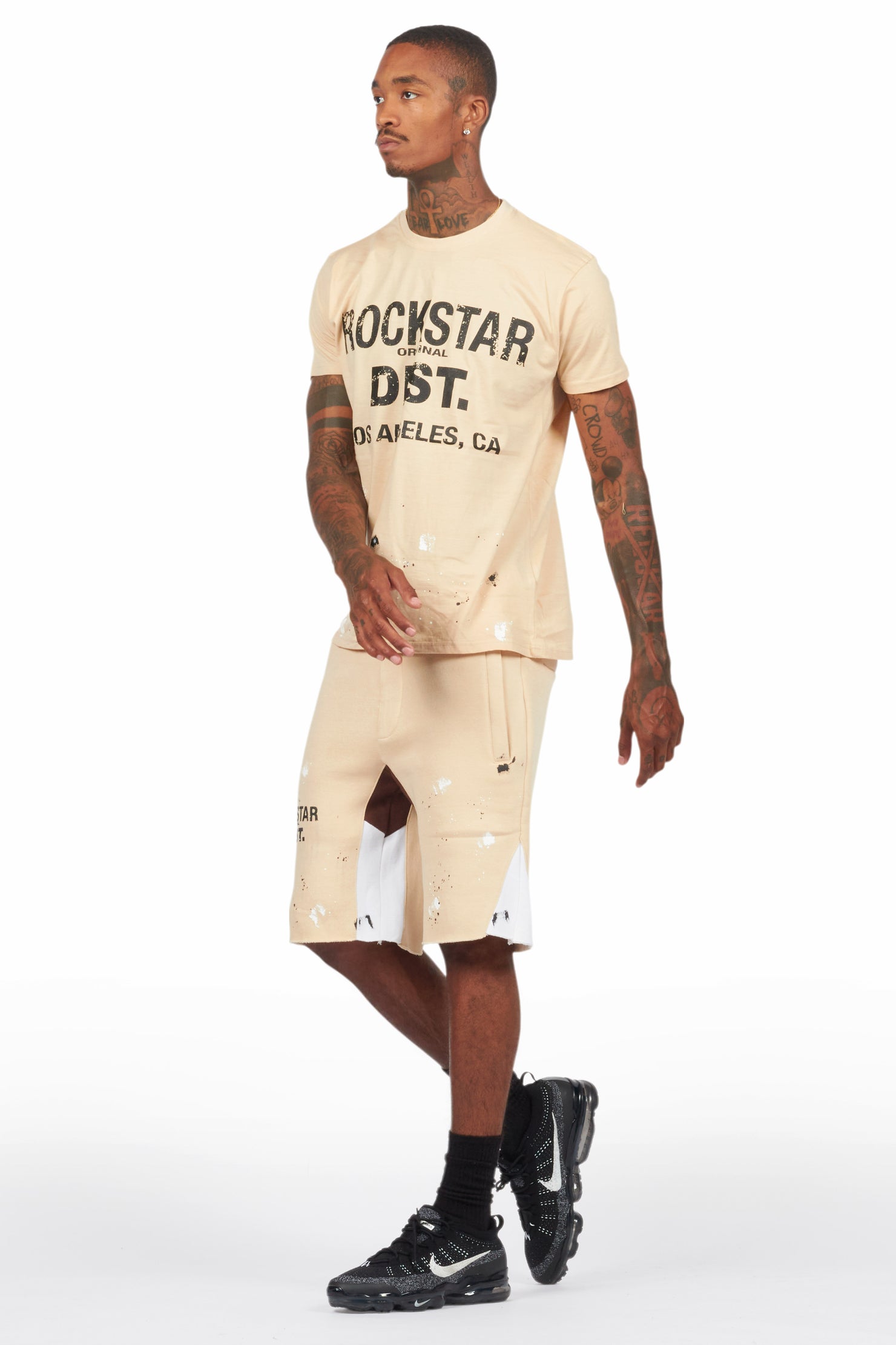 Scottie Beige Painter T-Shirt/Short Set