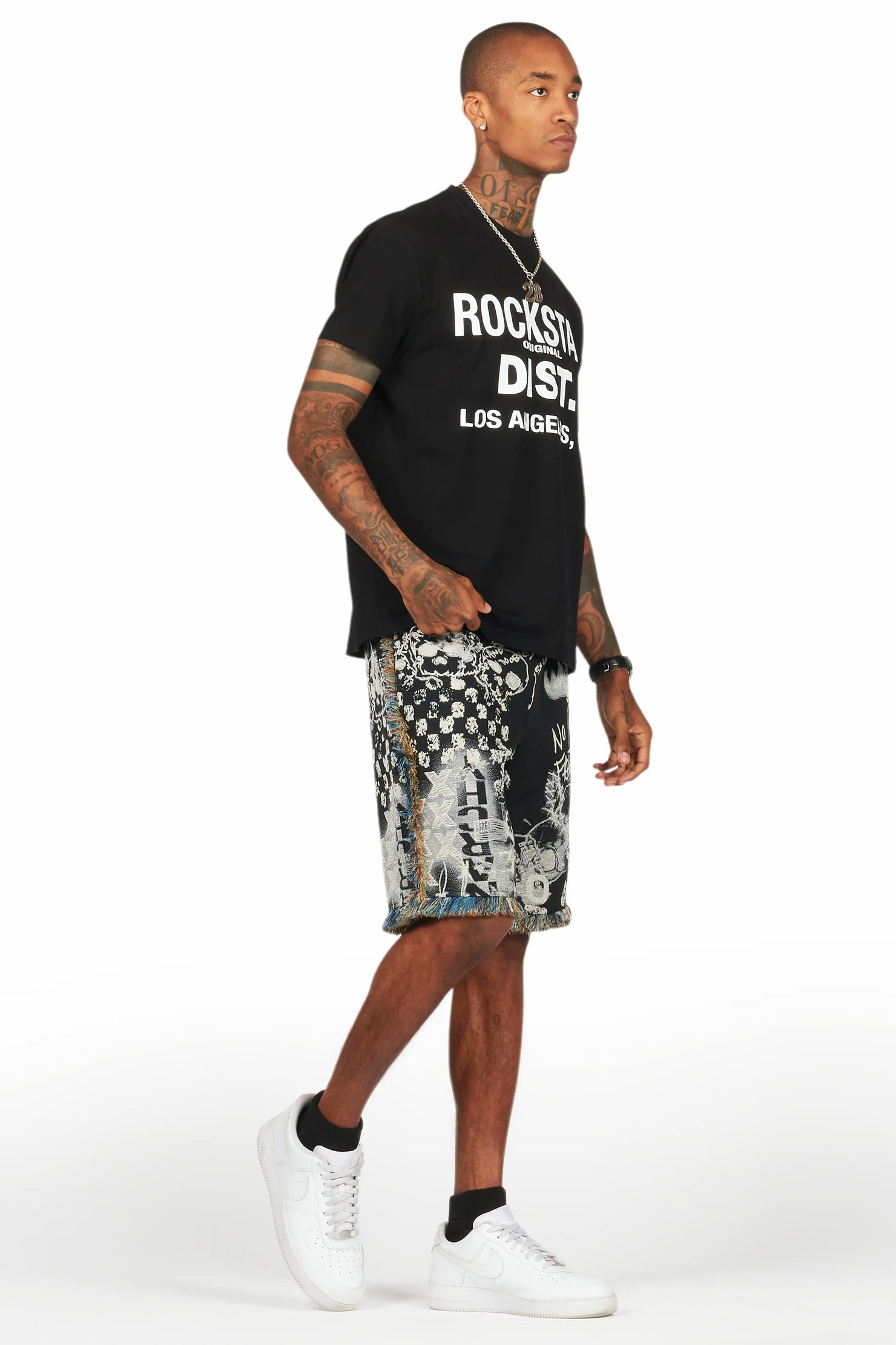 Tappy Black/White T-Shirt Short Set