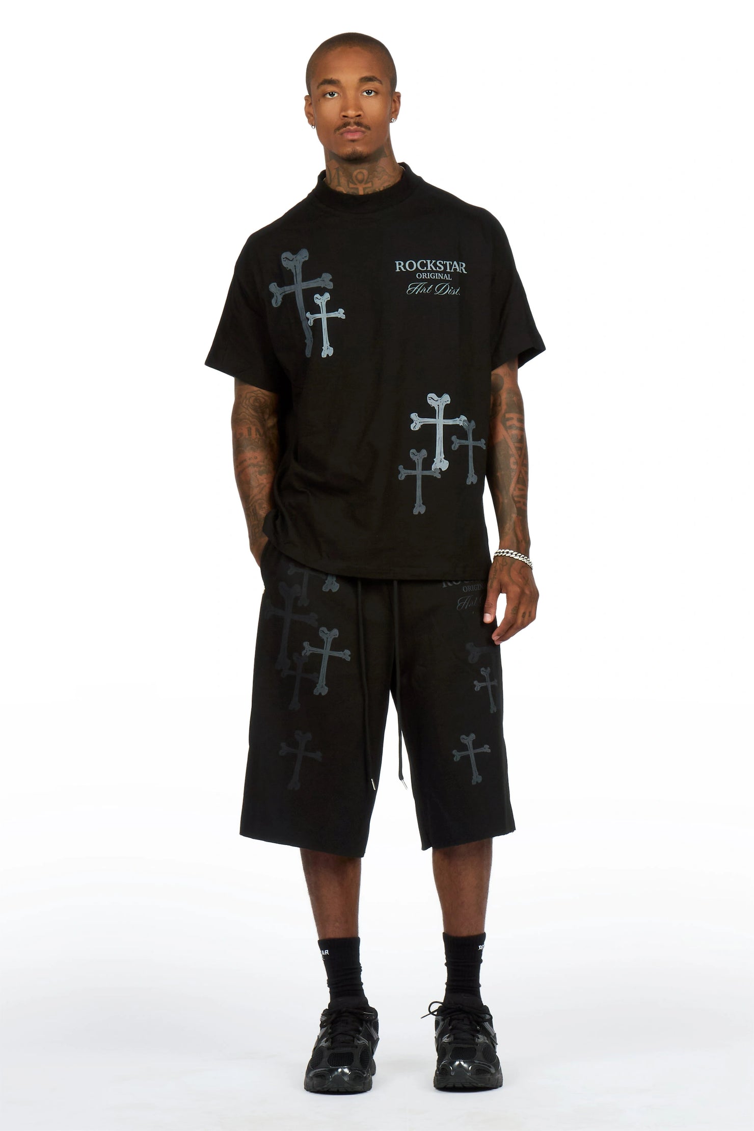 Roddy Black T-Shirt/ Short Set