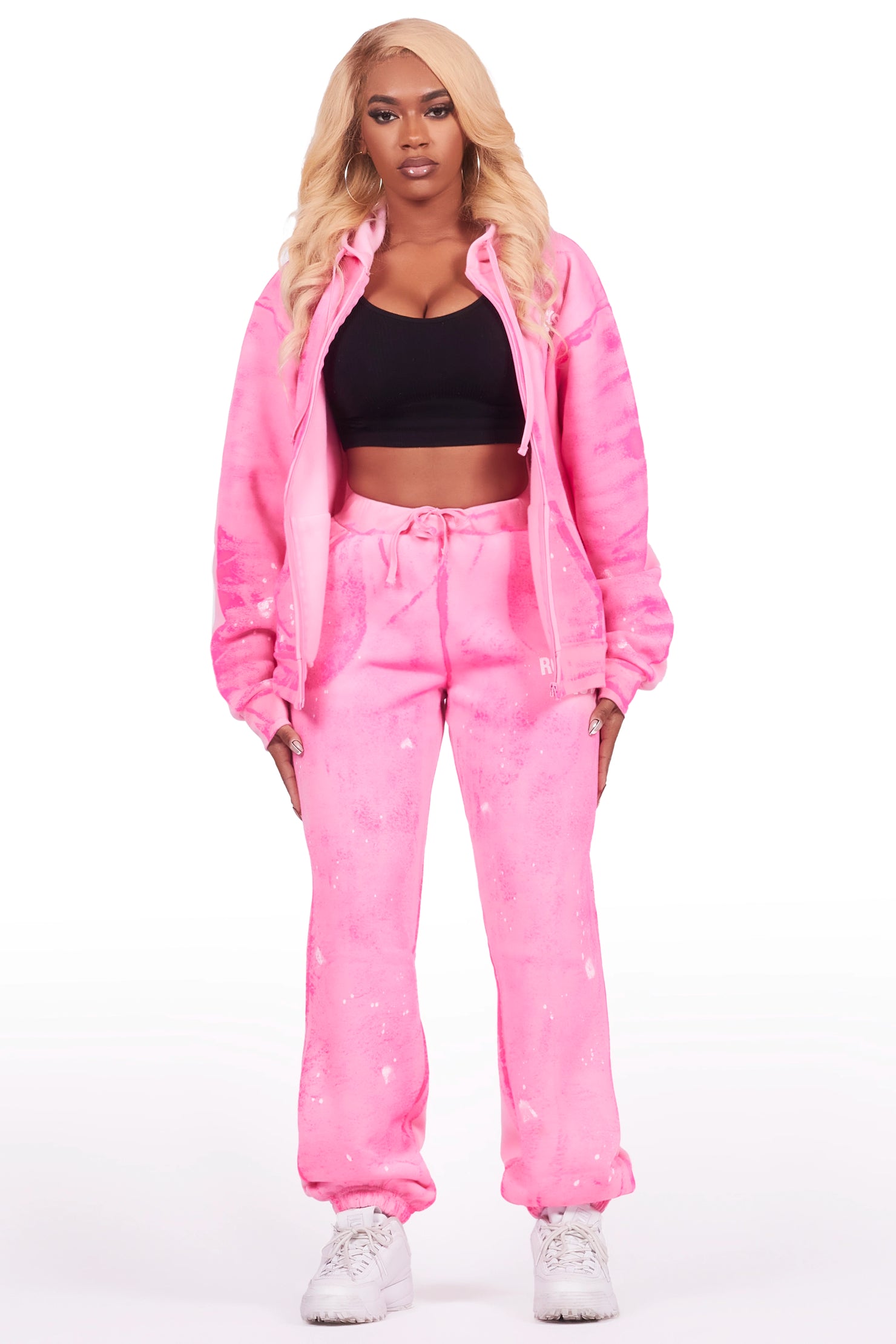 Alaiyah Bubblegum Pink Oversized Trackset