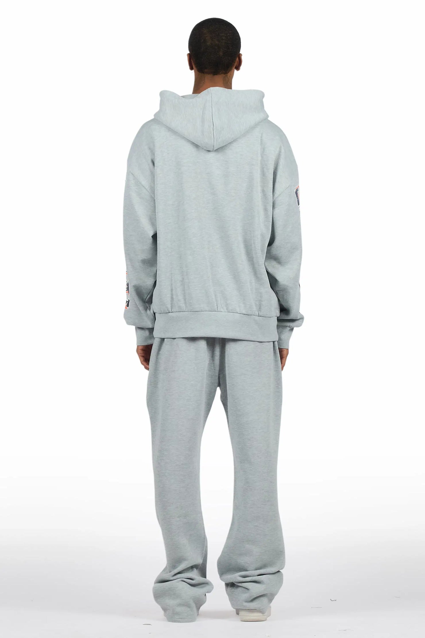 Kross Heather Grey Hoodie/Baggy Pant Track Set