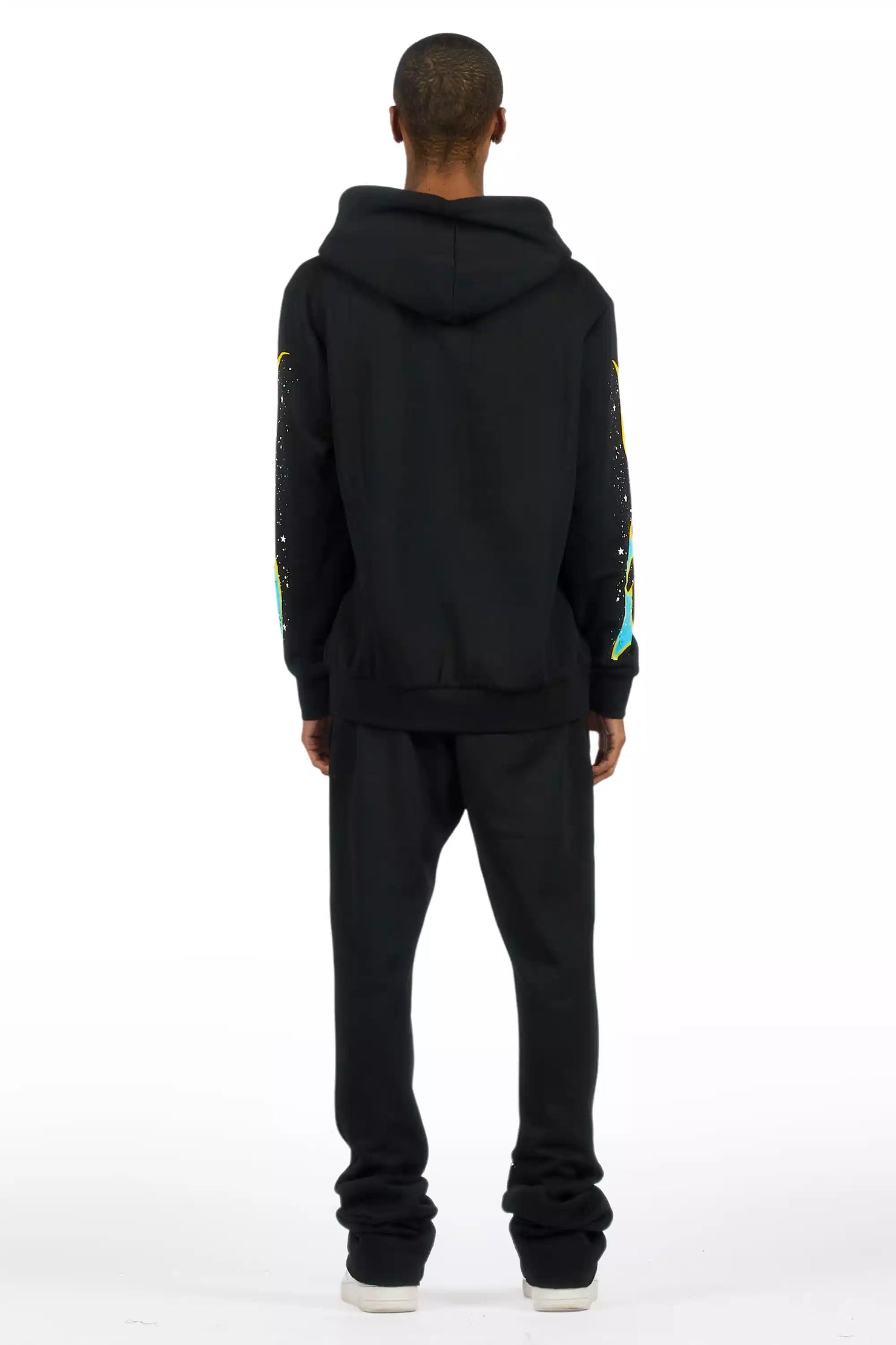 Tokyo Car Black Hoodie Stacked Track Set