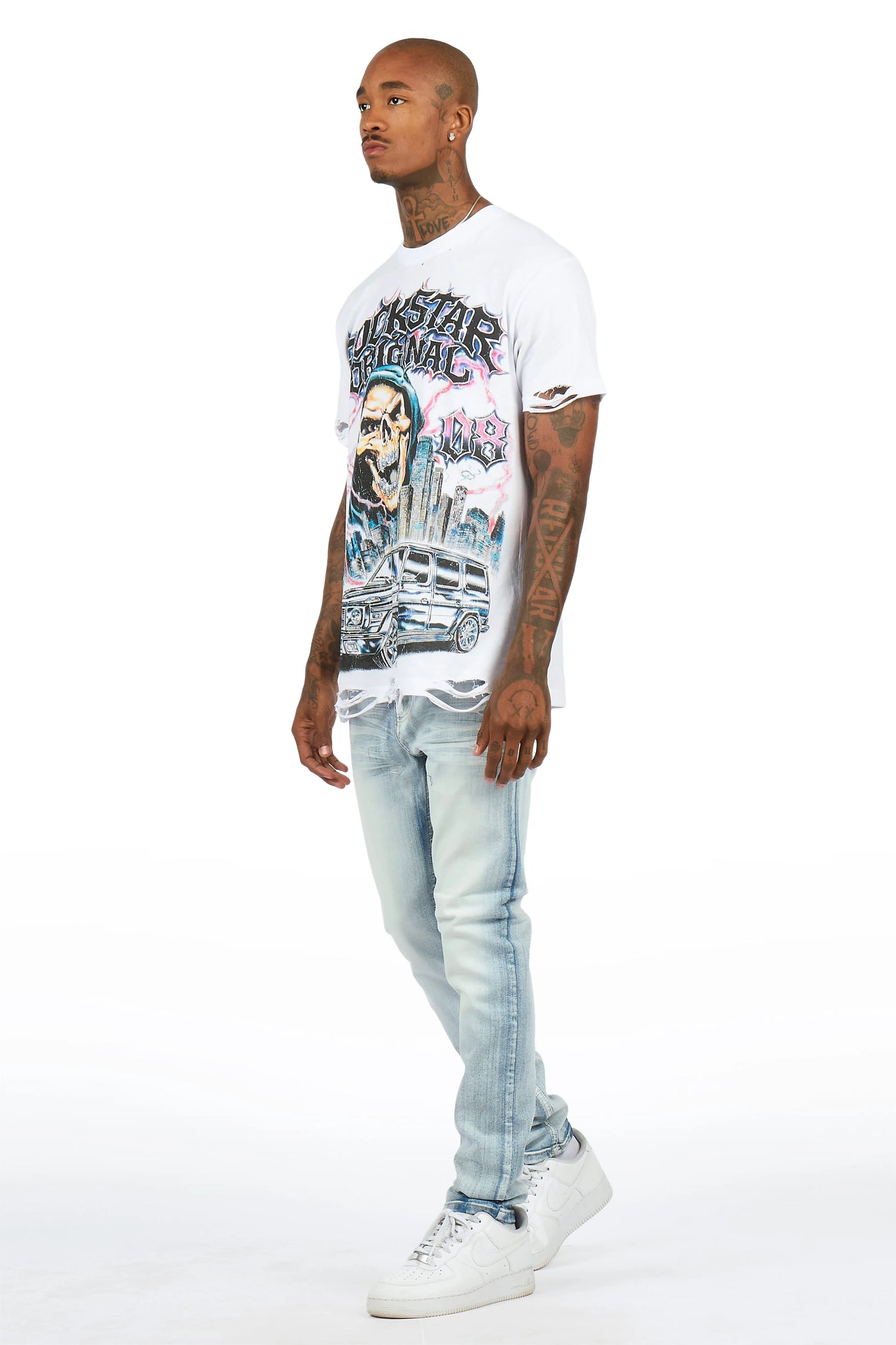 Jerell Light Sand Blue Slim Fit Jean