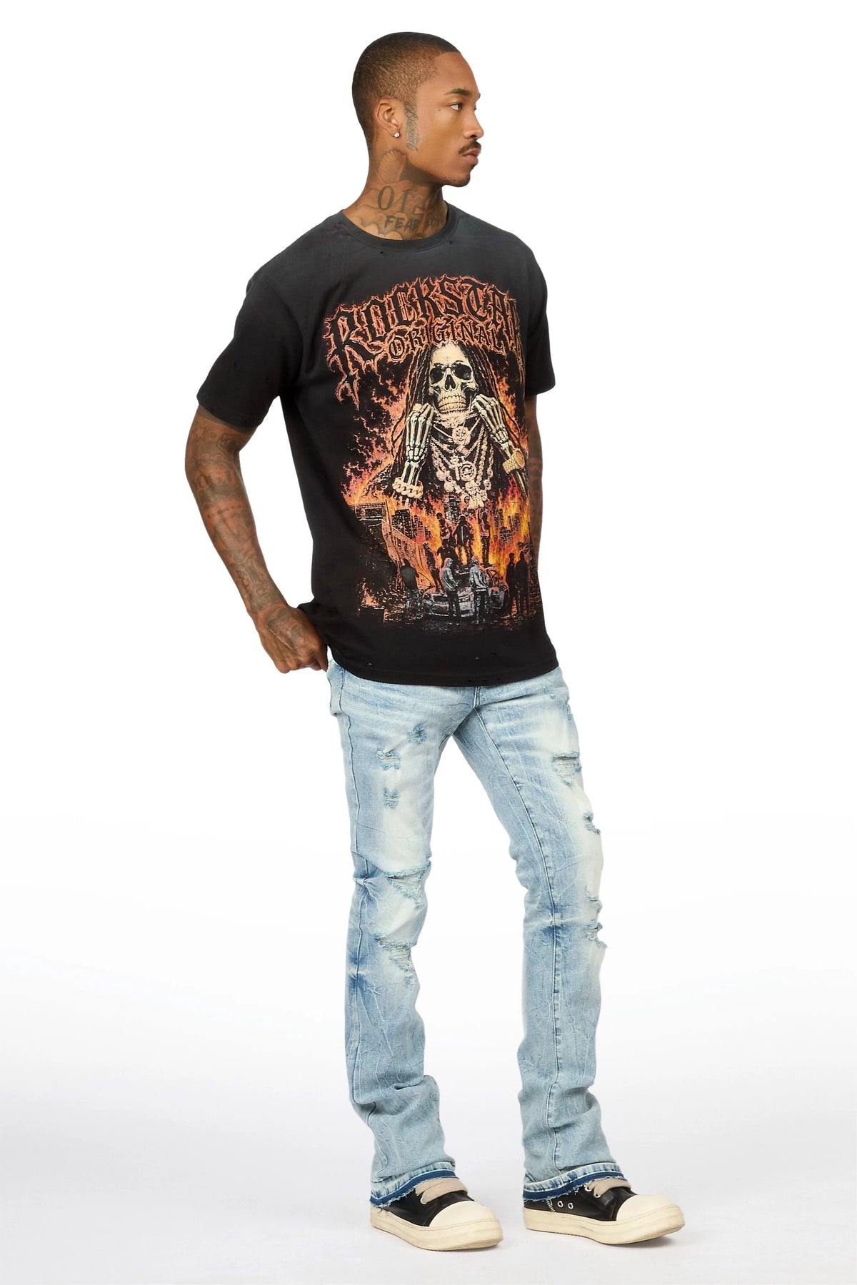 Kurnie Medium Blue Stacked Jean