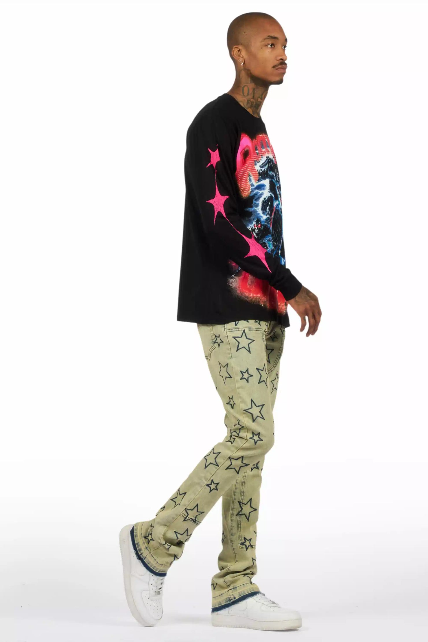 Starship Vintage Stacked Flare Jean