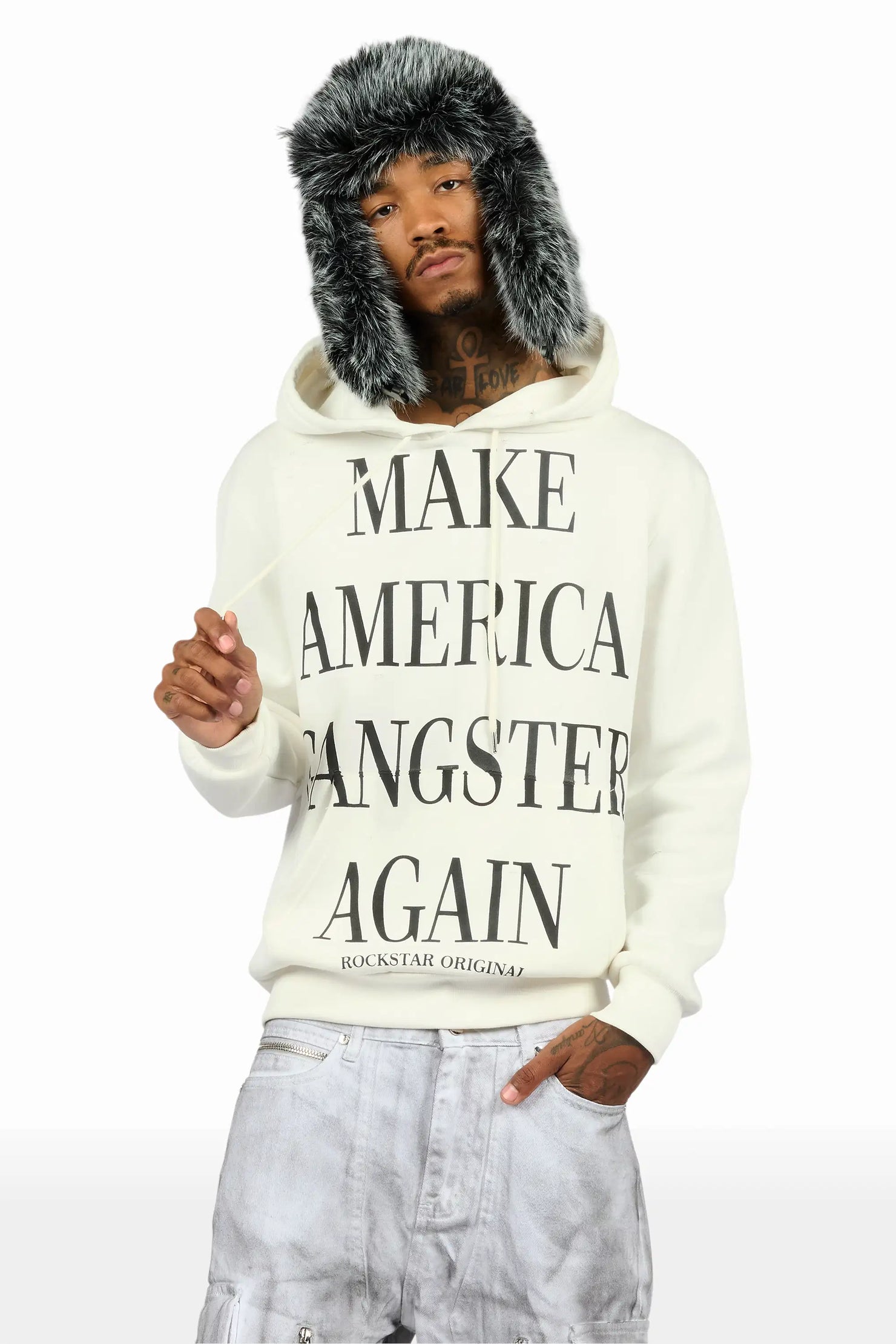 Drake White Graphic Hoodie