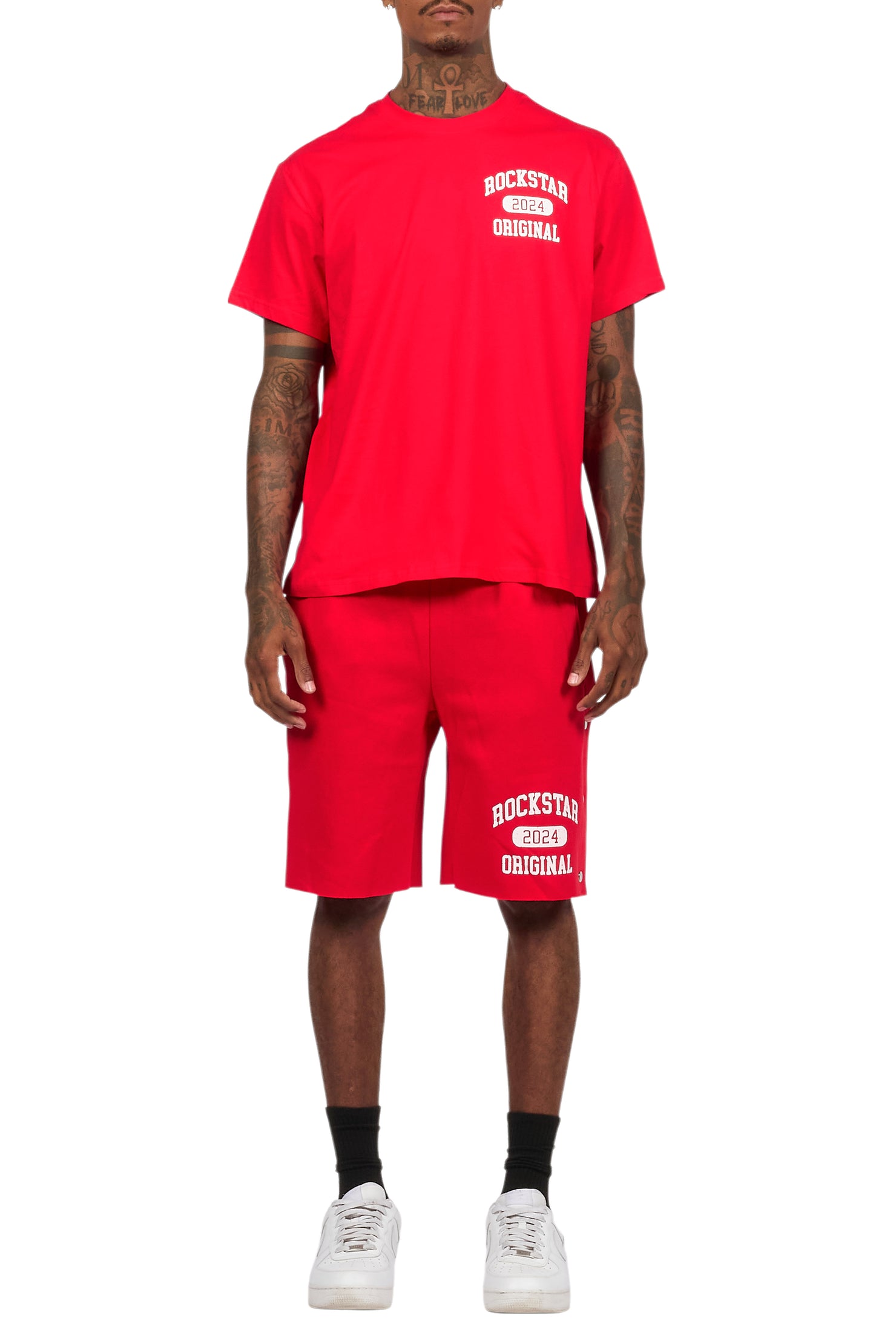 Lex Red T-Shirt/Short Set