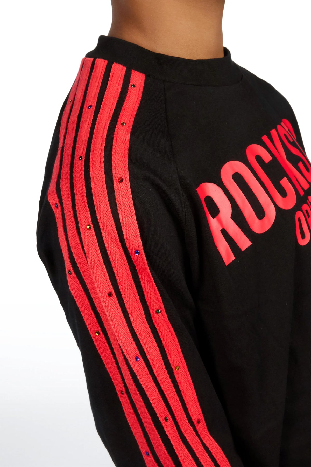 Boys Gulis Black Rhinestone Long Sleeve Shirt Relaxed Track Set
