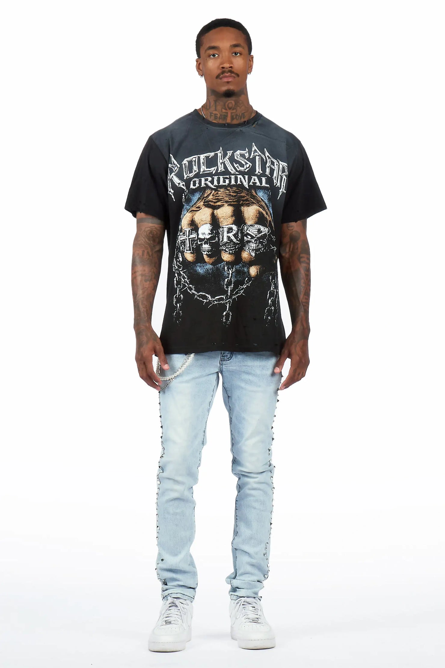 Tyce Light Blue Pearl Slim Fit Jean