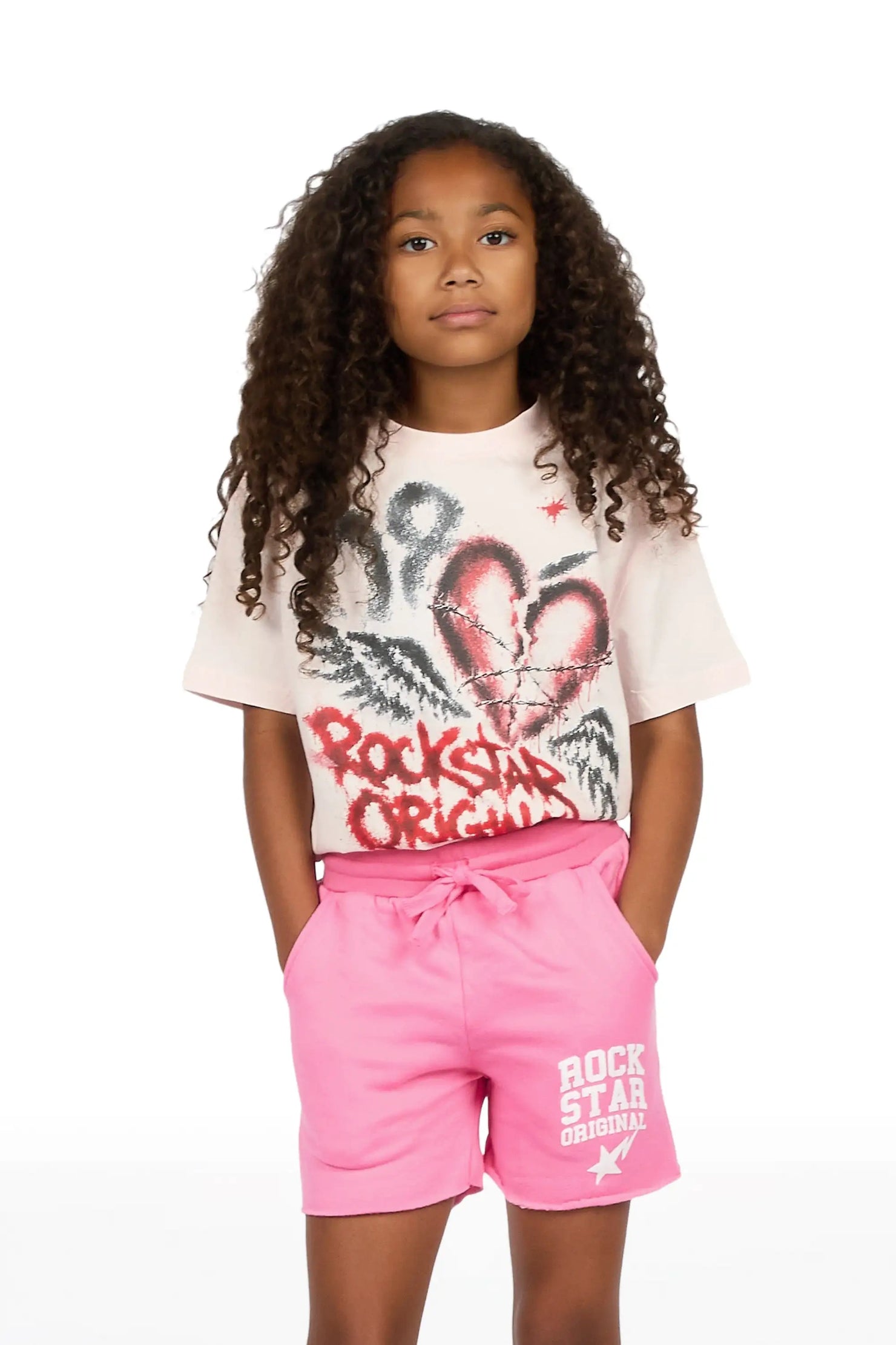 Girls Gerrit Bubblegum Fleece Short