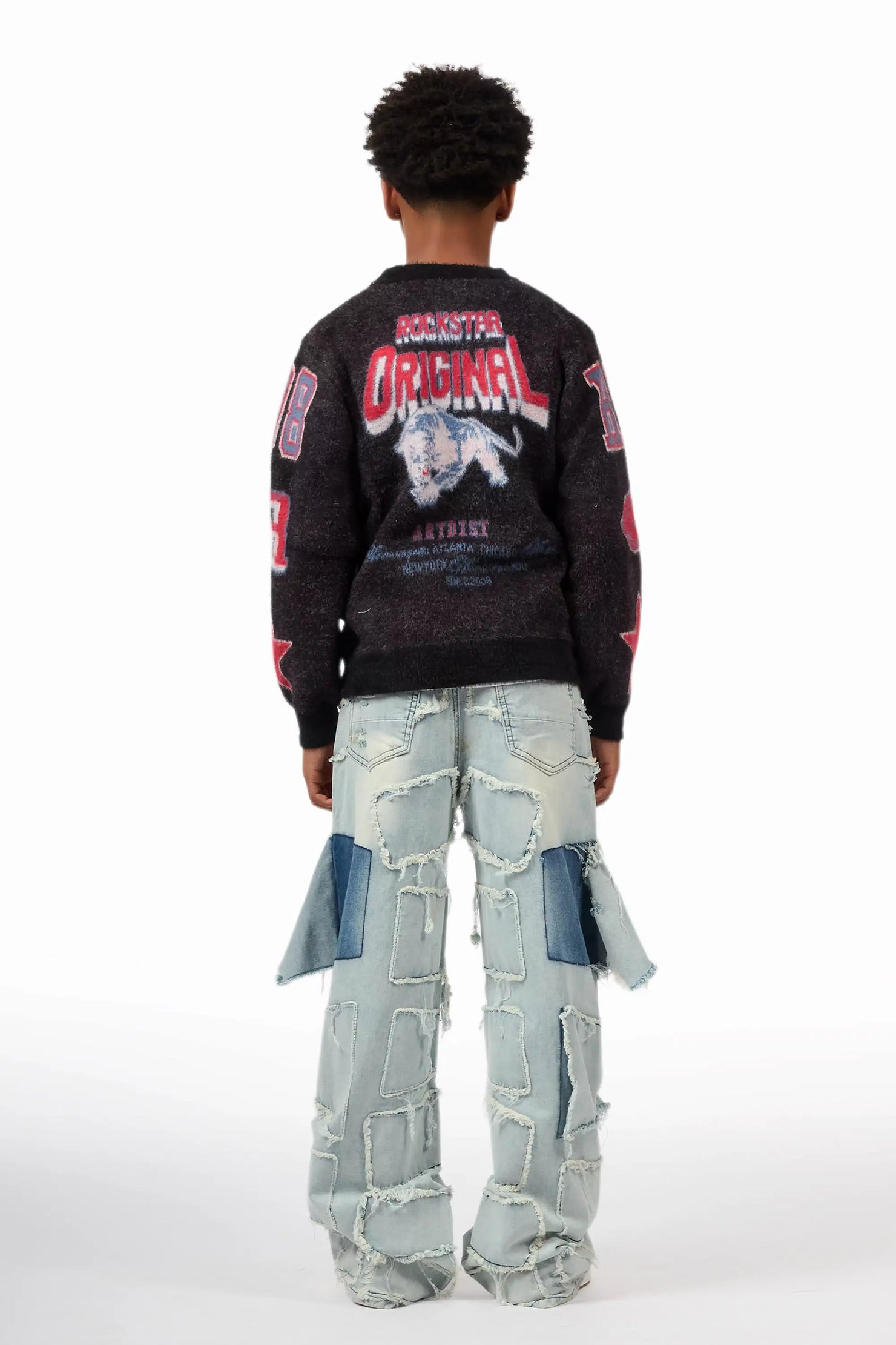 Boys Jacomus Blue Baggy Fit Jean