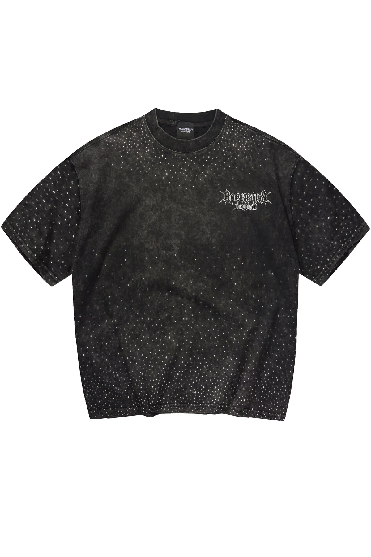 HEAVYWEIGHT OVERSIZED Twinkle Black Rhinestone Graphic T-Shirt