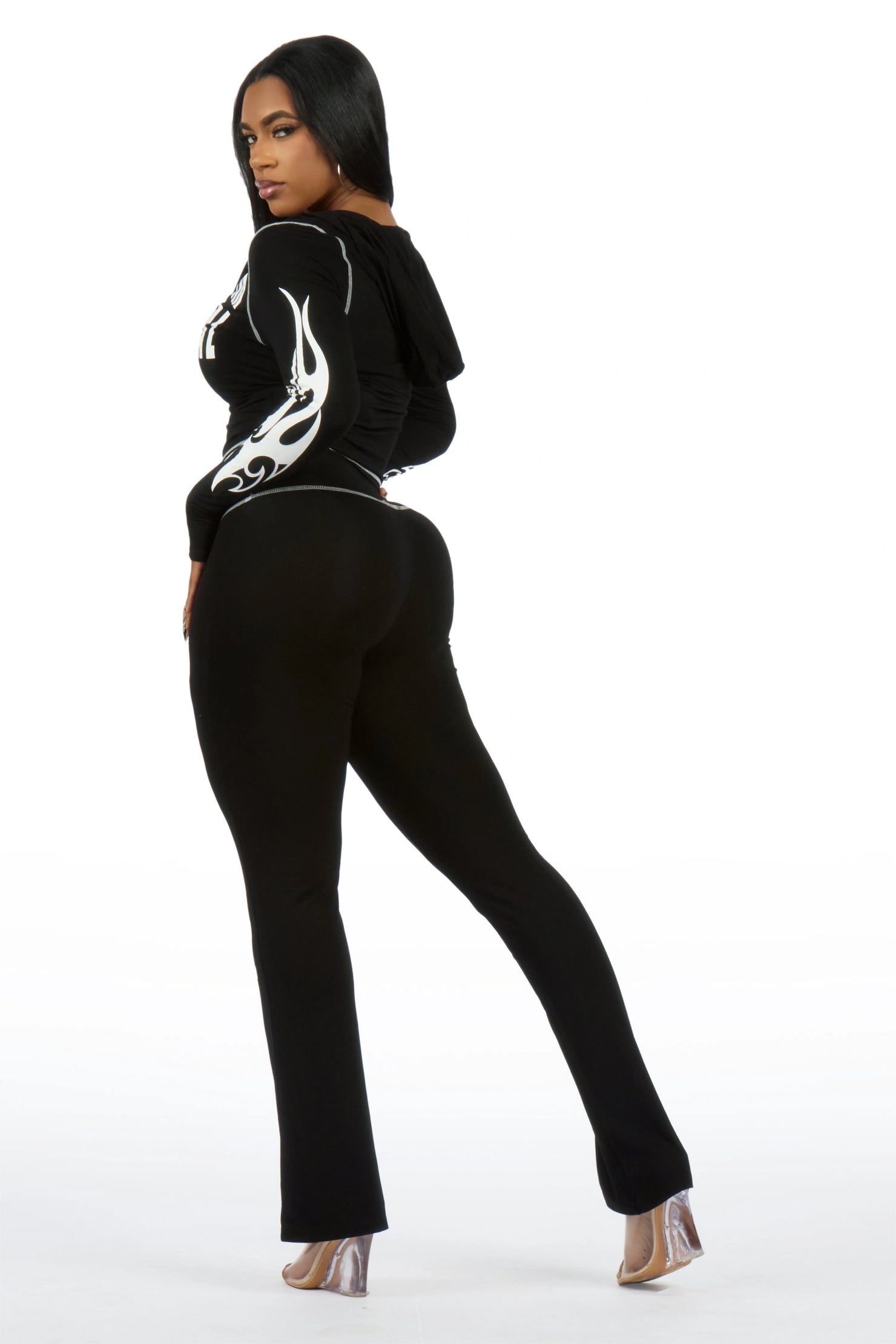 Kamyia Black Lounge Track Set