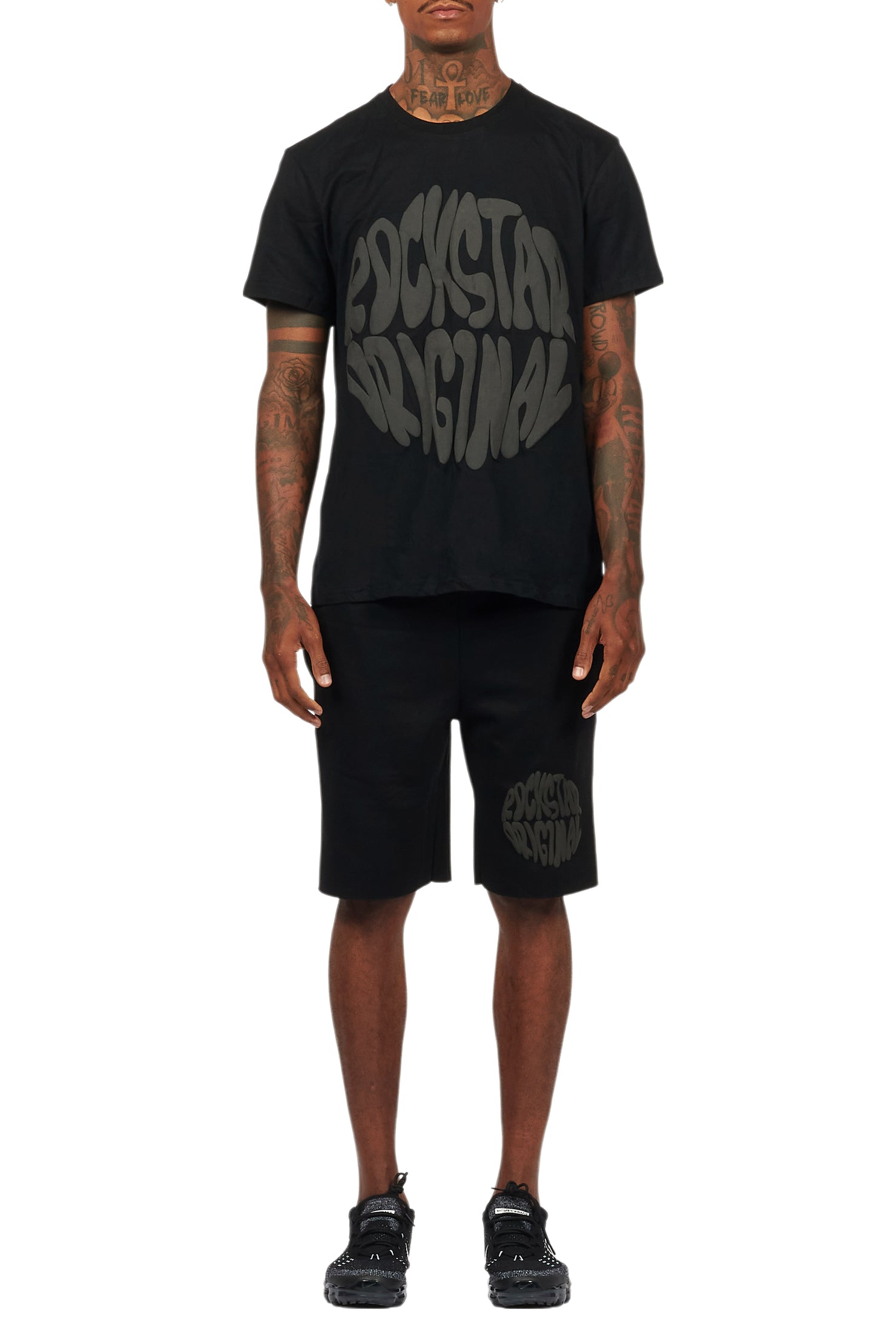 Thierry Black/Black T-Shirt/Short Set