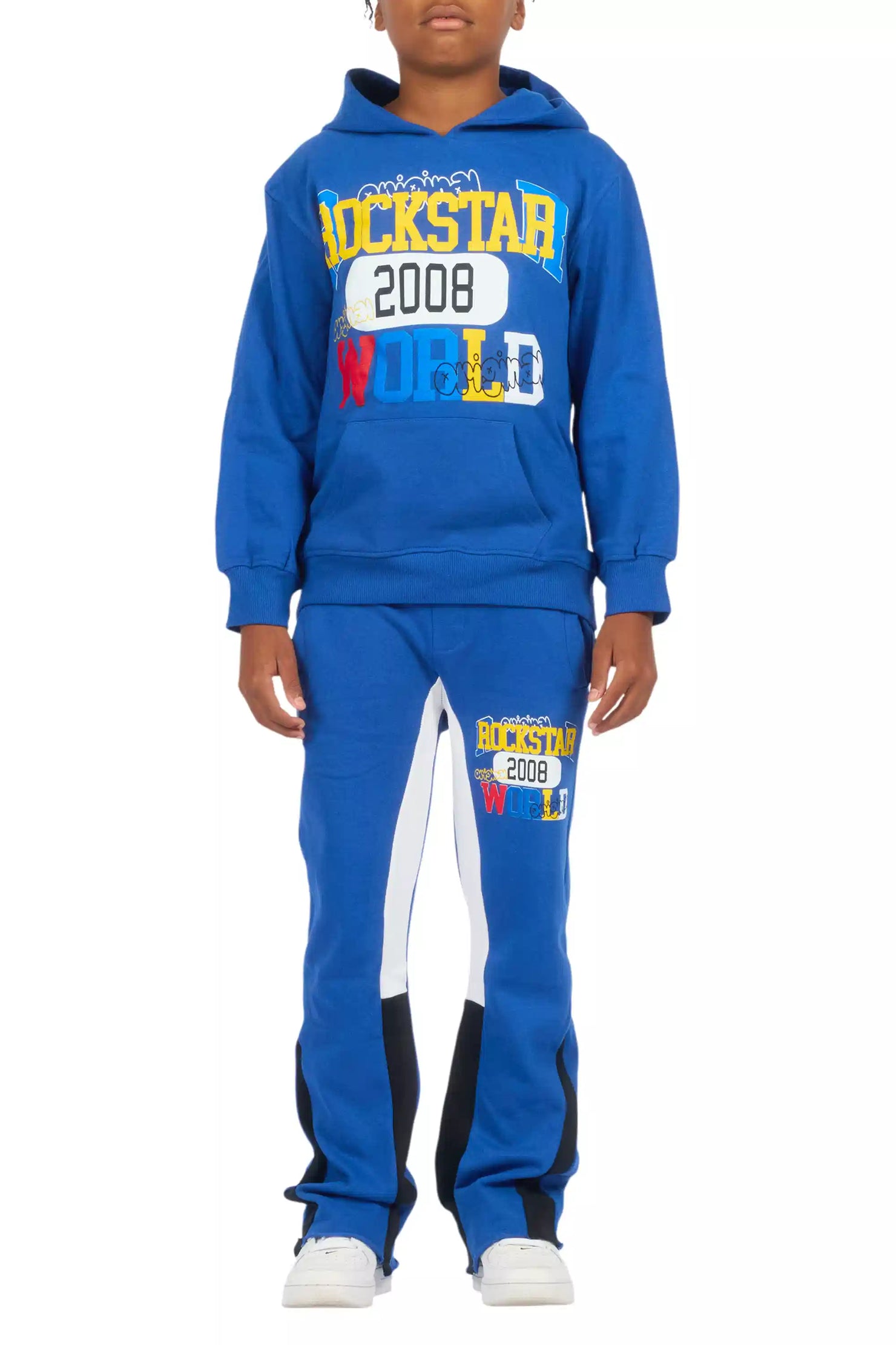 Boys Daria Royal Blue Stacked Flare Track Set