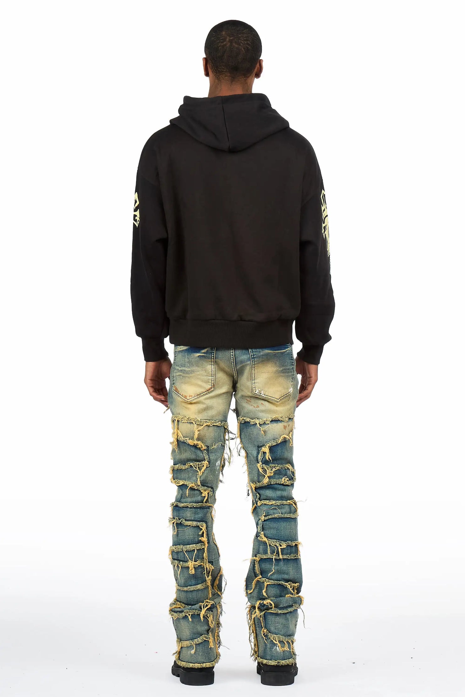 Danby Black Hoodie & Shake Dirty Blue Jean Bundle