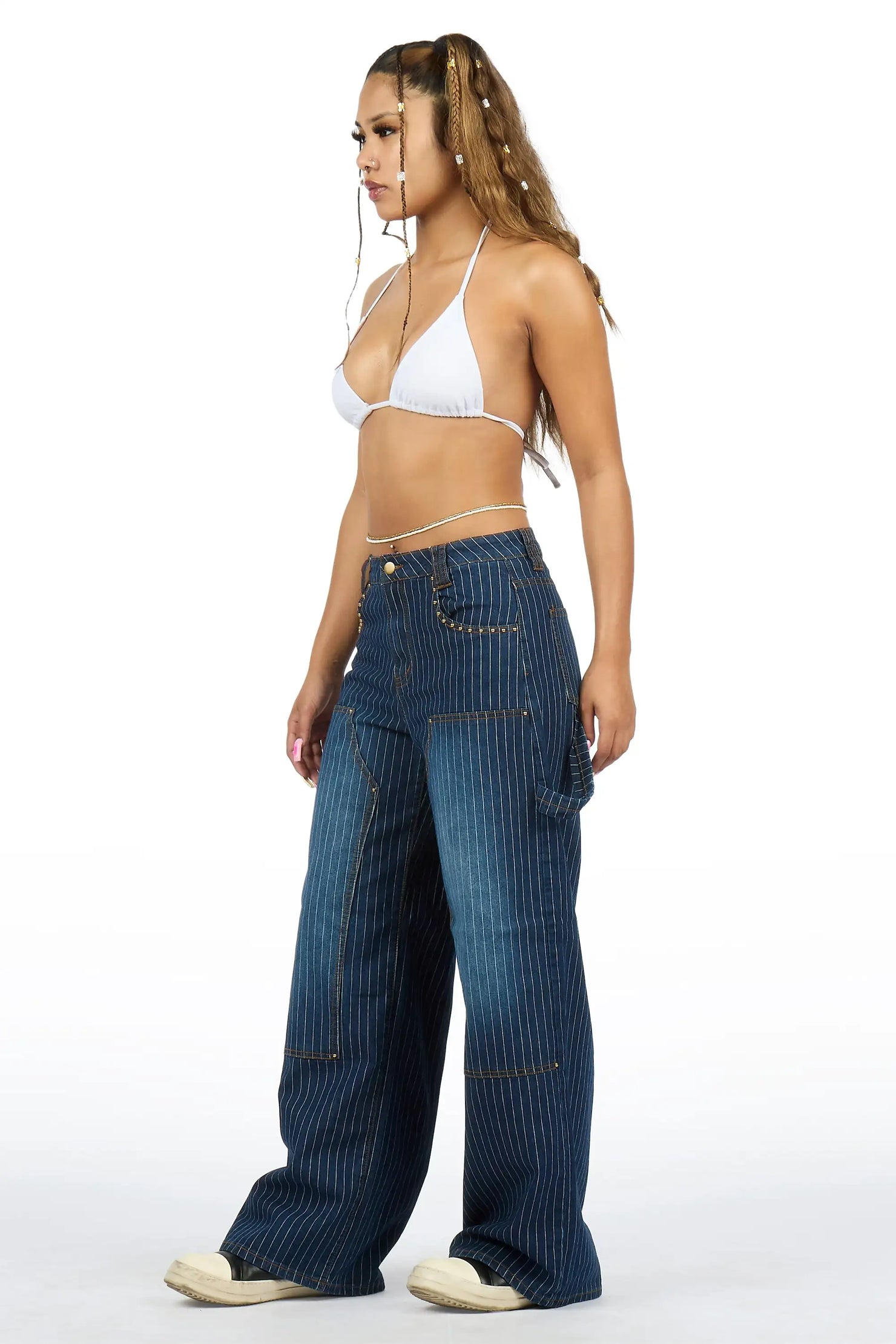 Kalanie Blue Wide Leg Jean