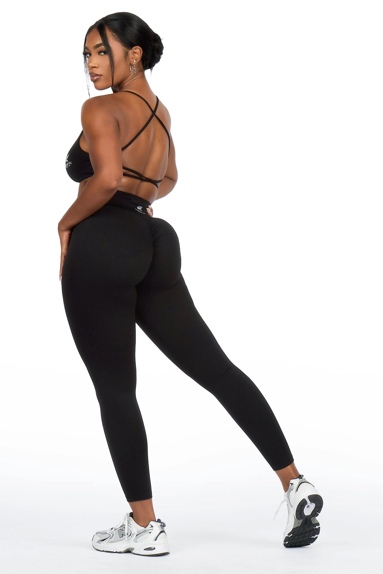 Kischa Black Tank Active Legging Set