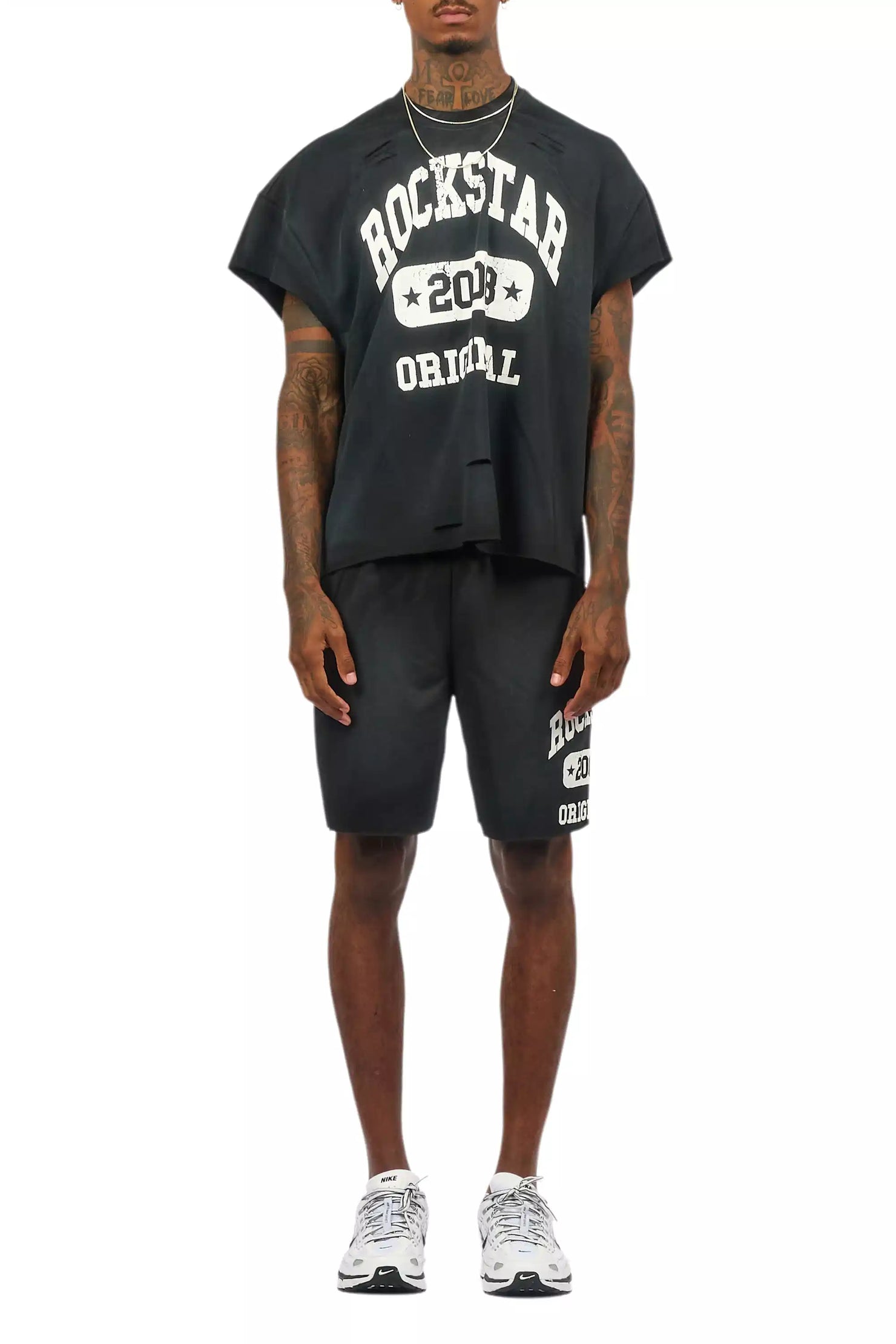 Uppercut Black T-Shirt/Short Set