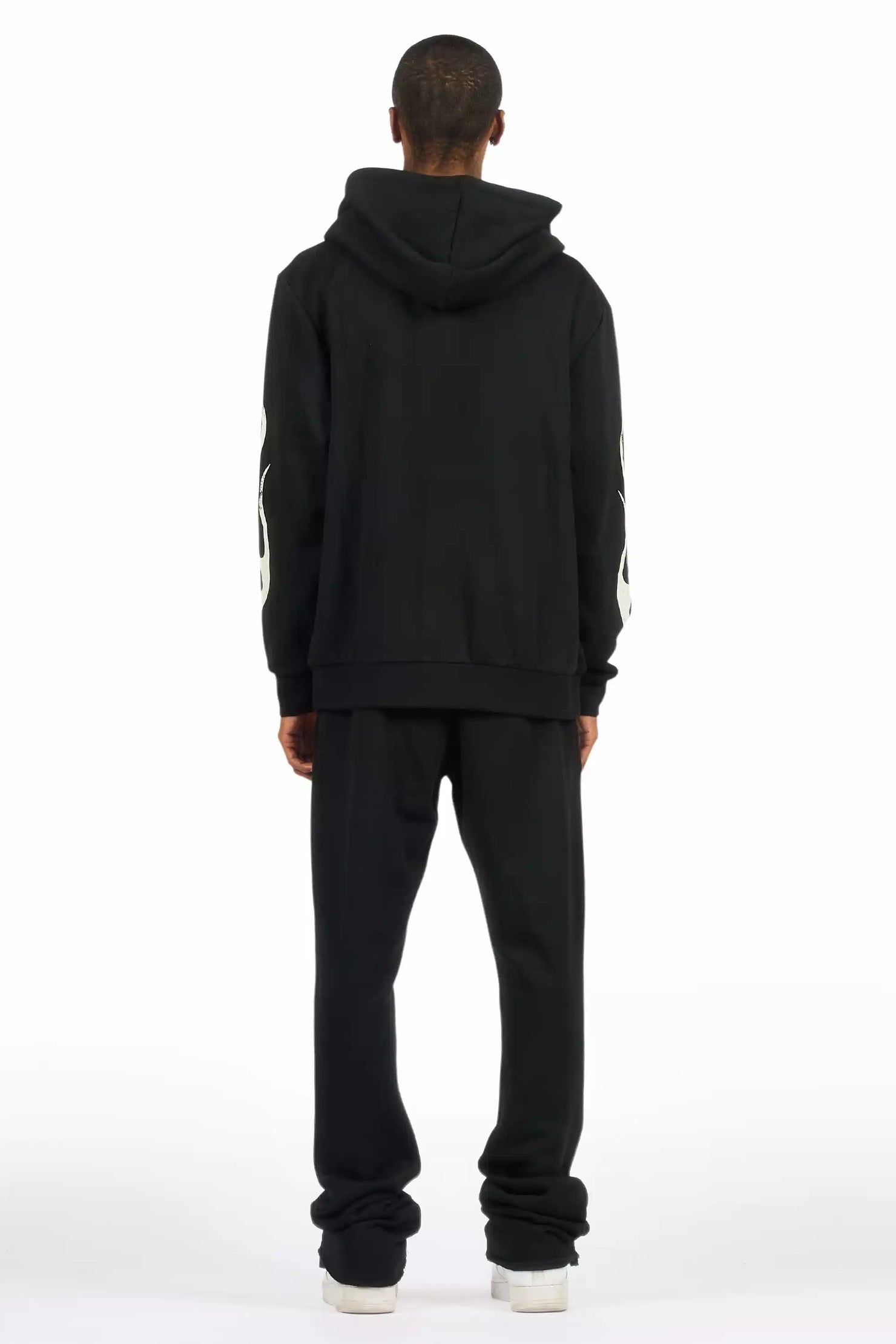 Rylok Black Hoodie Stacked Track Set