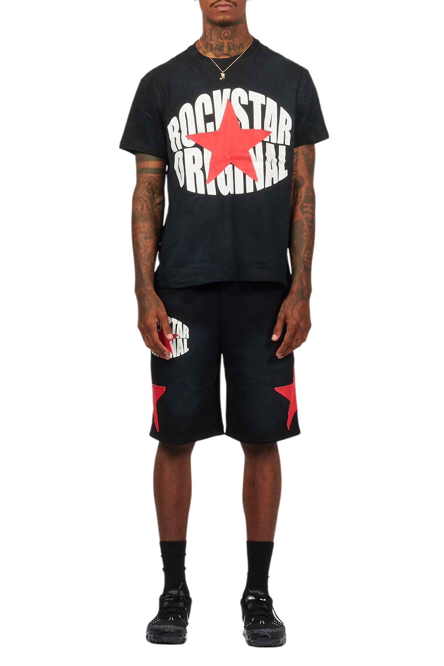 Sarge Vintage Black T-Shirt/Short Set