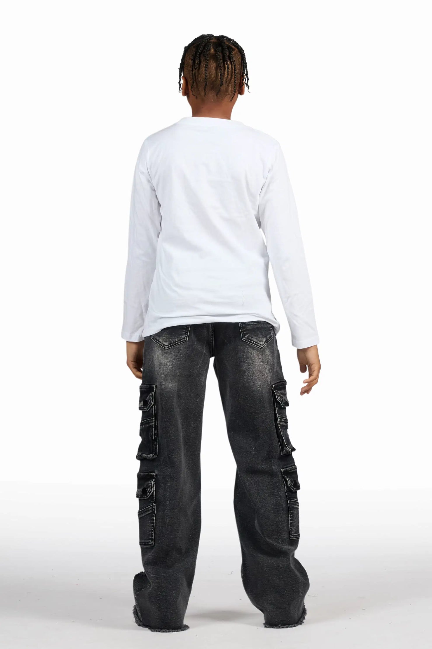 Boys Keylor Dark Grey Baggy Fit Jean