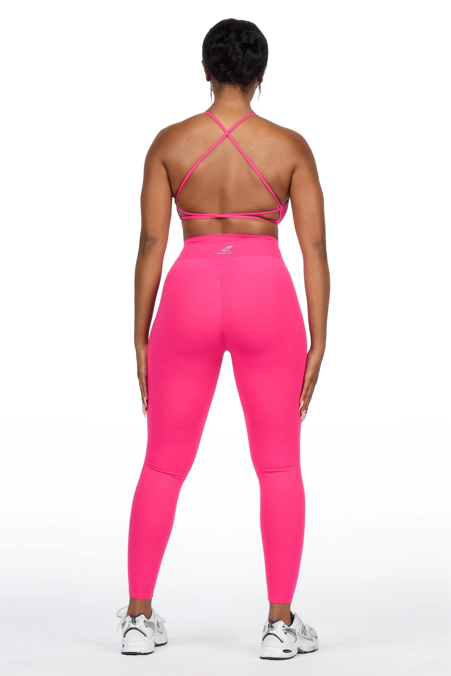 Kischa Pink Tank Active Legging Set