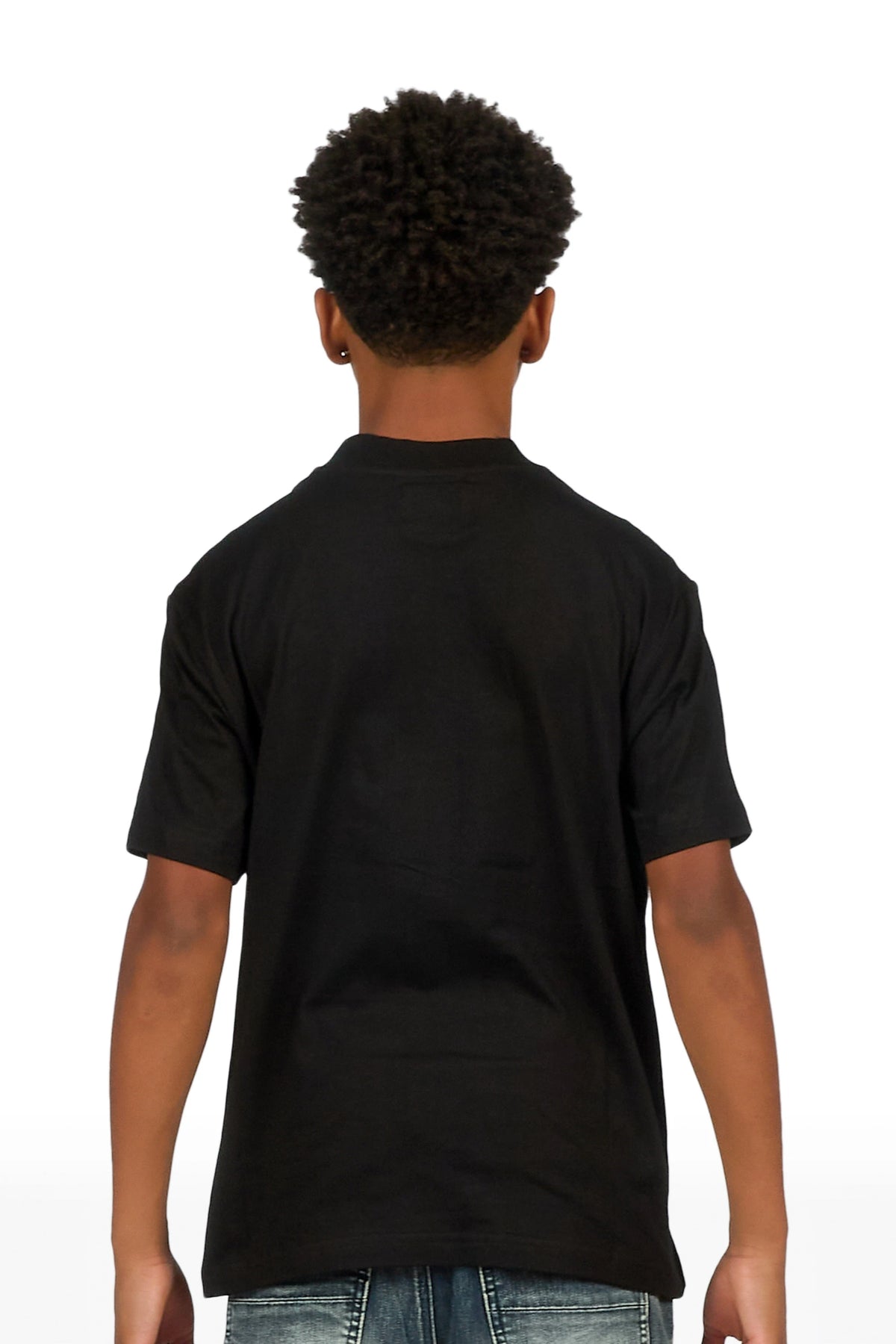 Boys Kabir Black Graphic T-Shirt