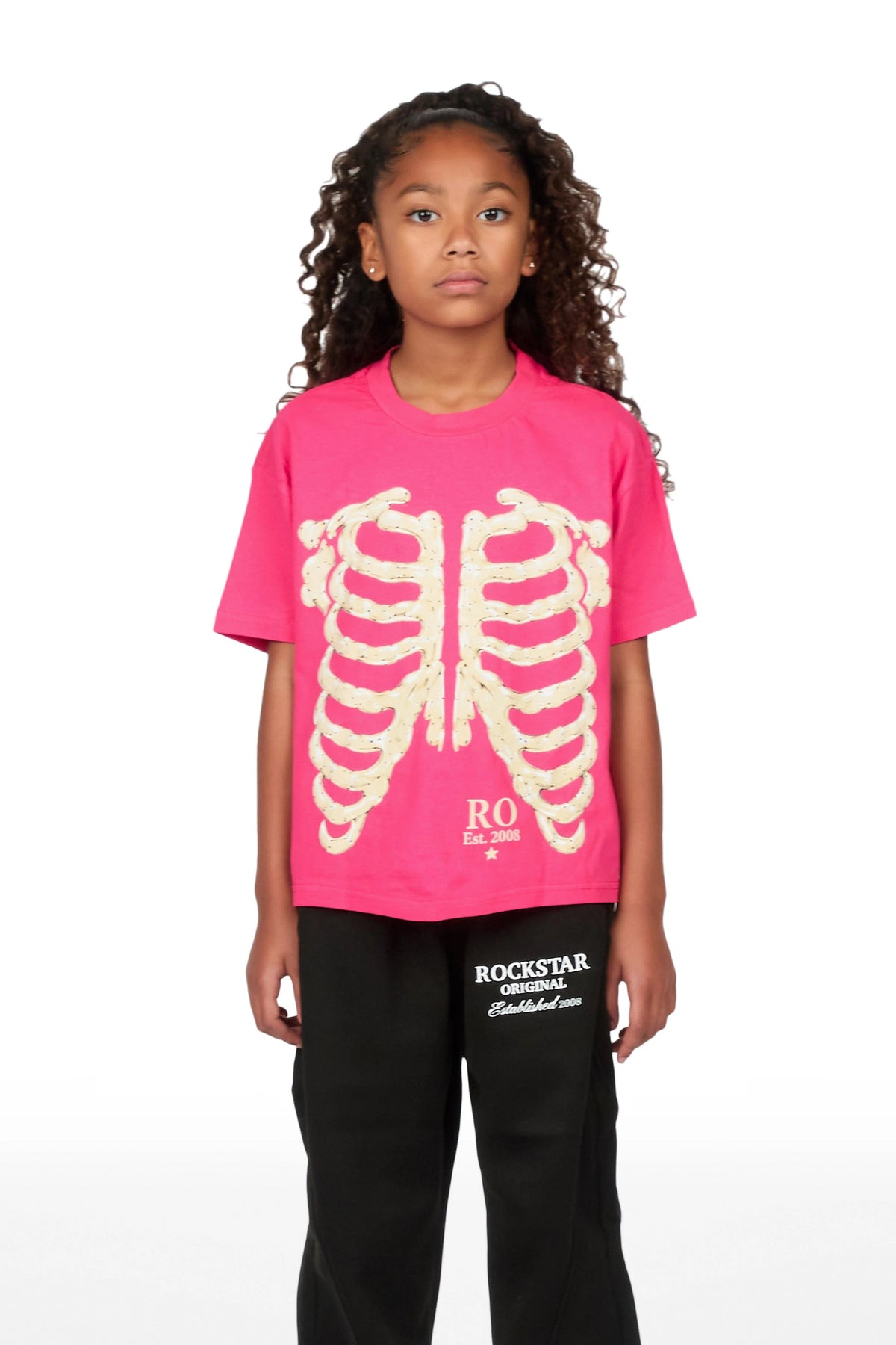 Girls Vermy Fuchsia Grapchic T-Shirt