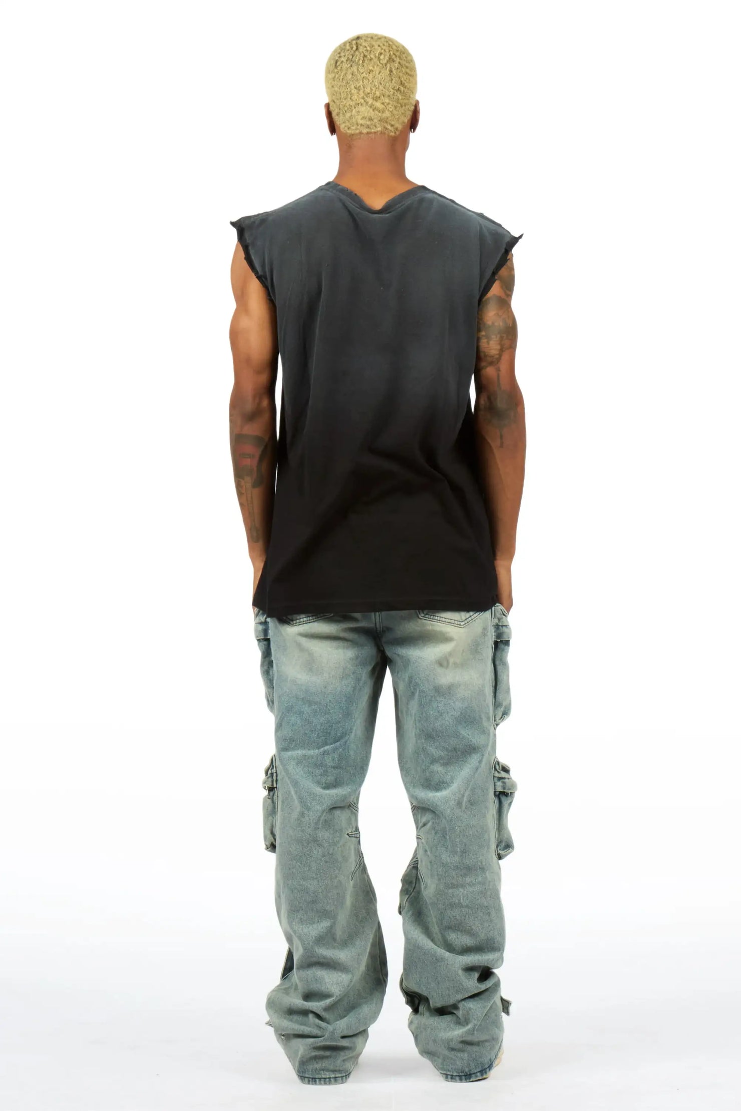Mahesh Vintage Blue Baggy Fit Jean