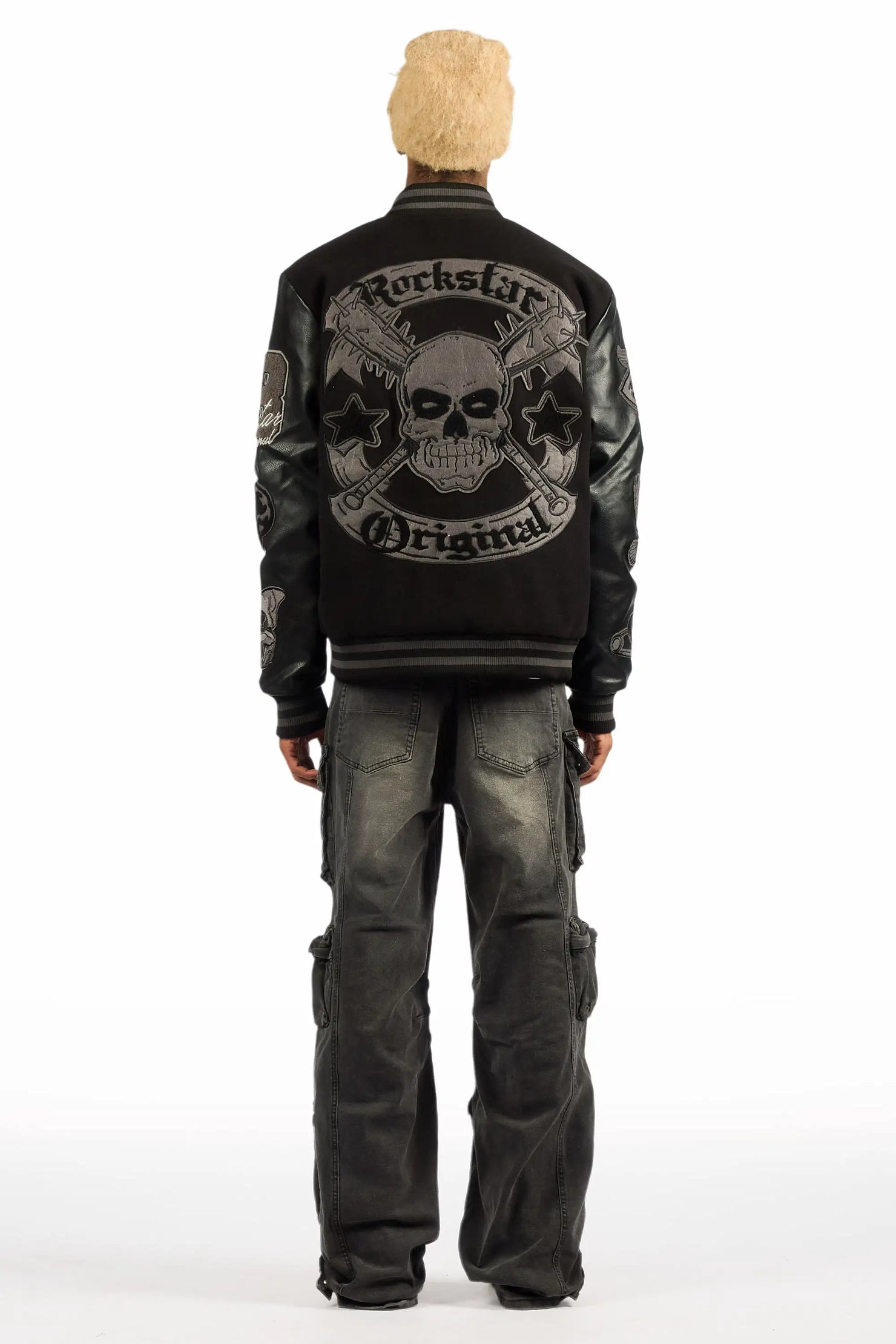 Mahesh Dark Grey Baggy Cargo Jean