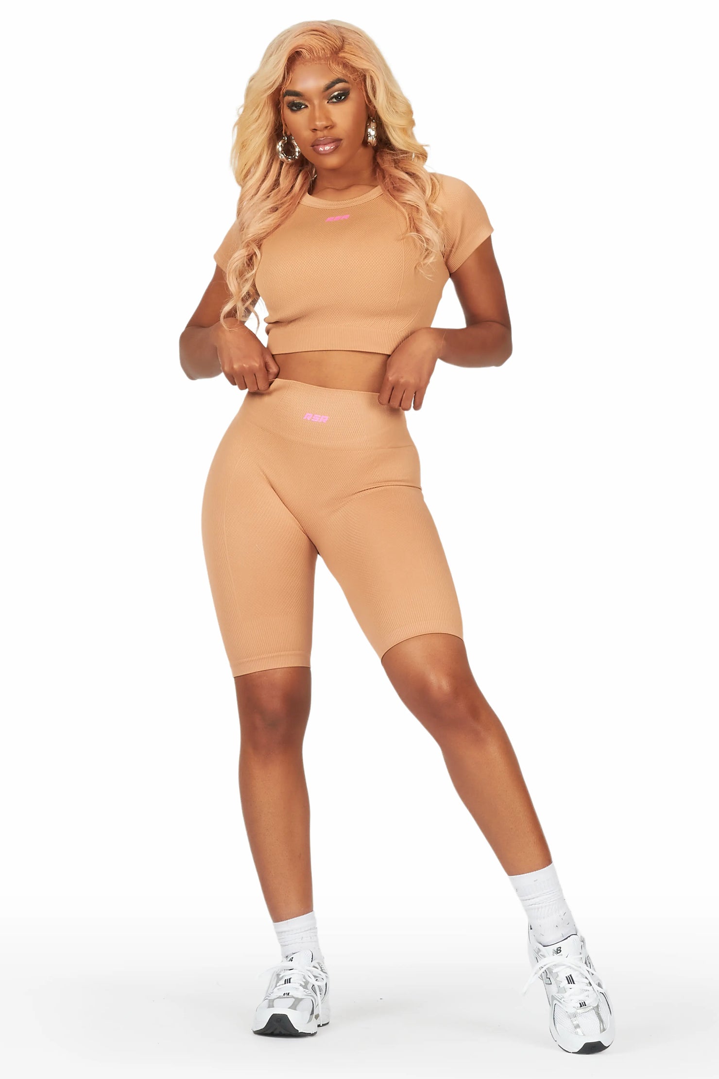 Jaelyn Tan Bike Short Set