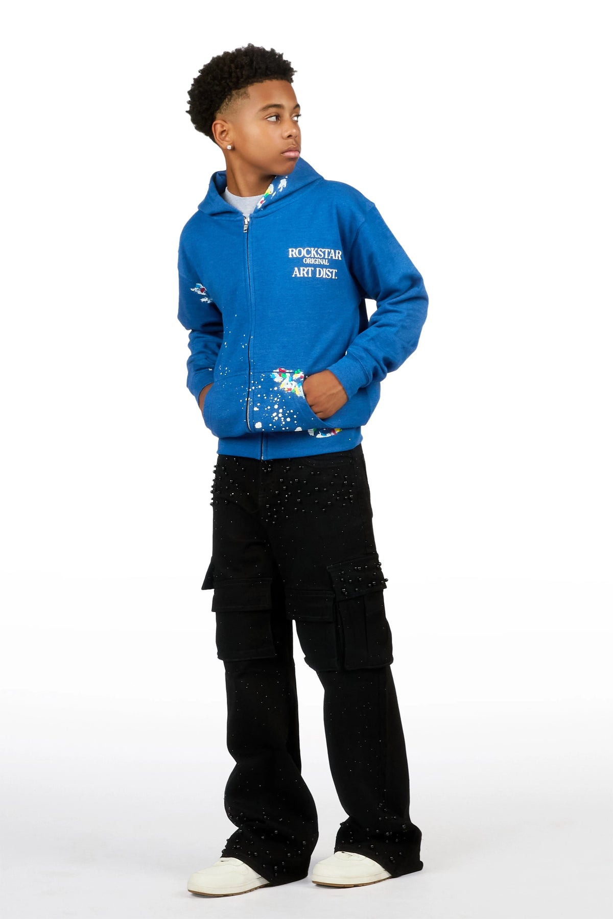 Boys Bryx Black Pearl Baggy Fit Jean