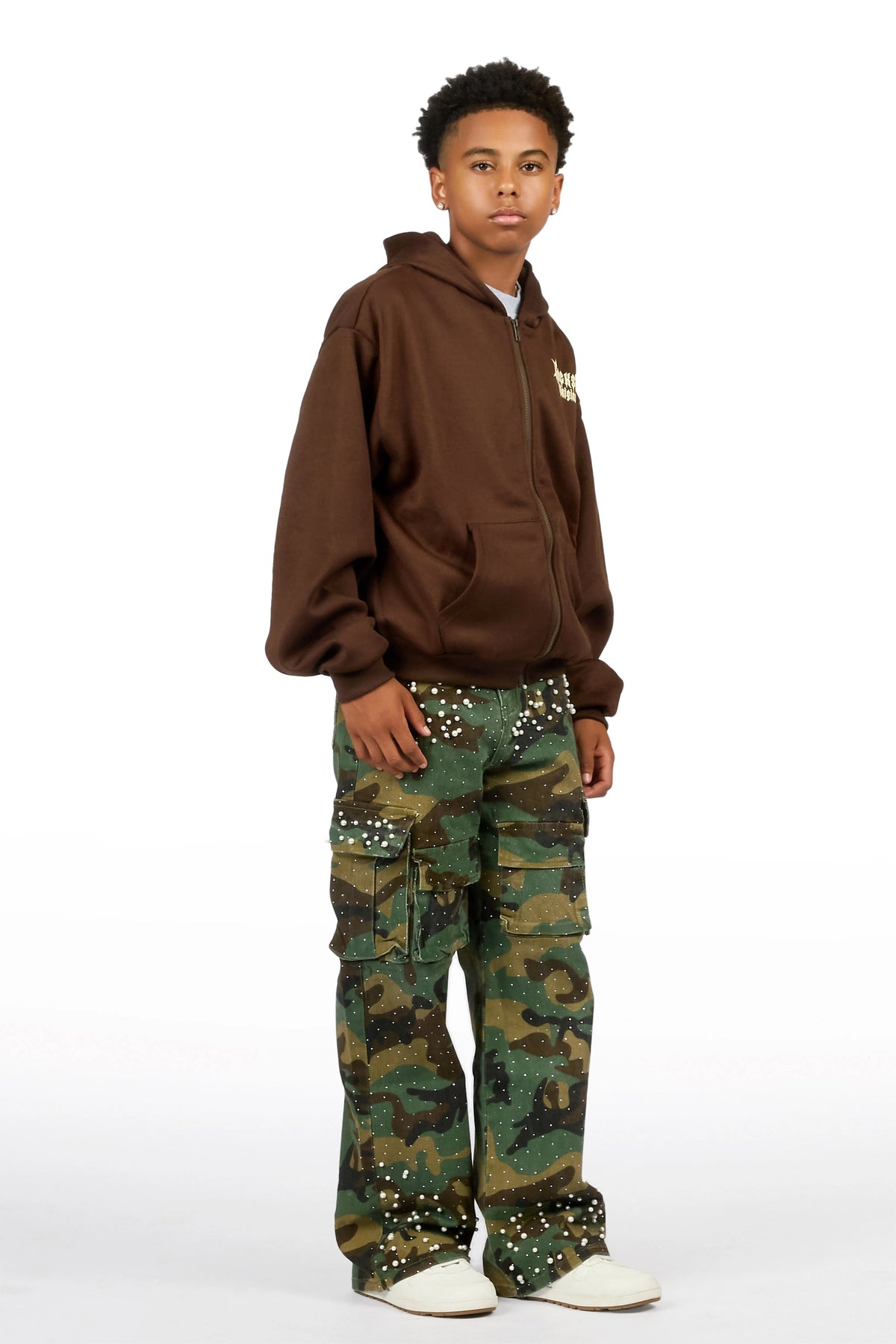 Boys Bryx Camo Pearl Baggy Fit Jean
