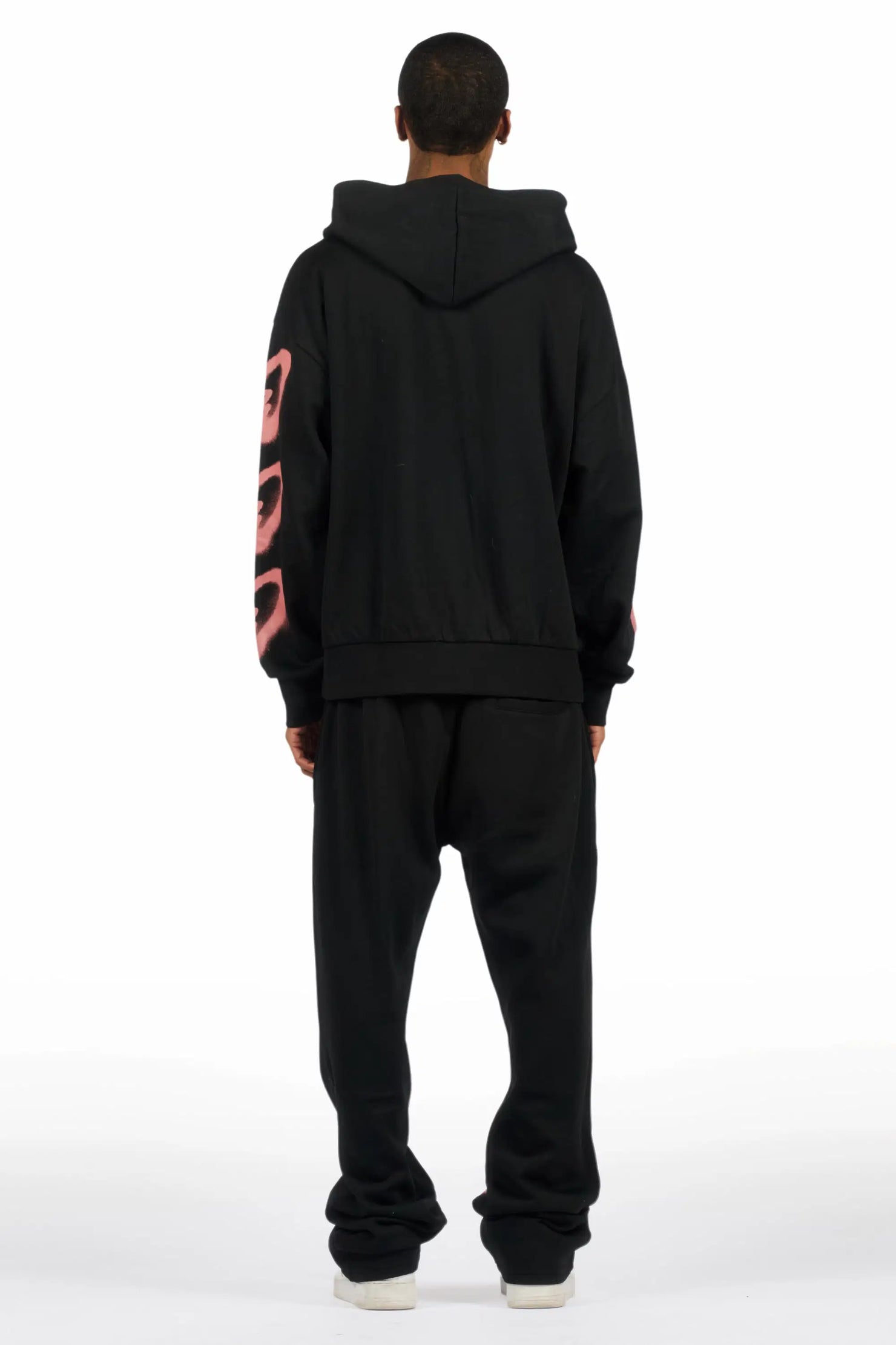 Loverdose Black Hoodie/Baggy Pant Track Set