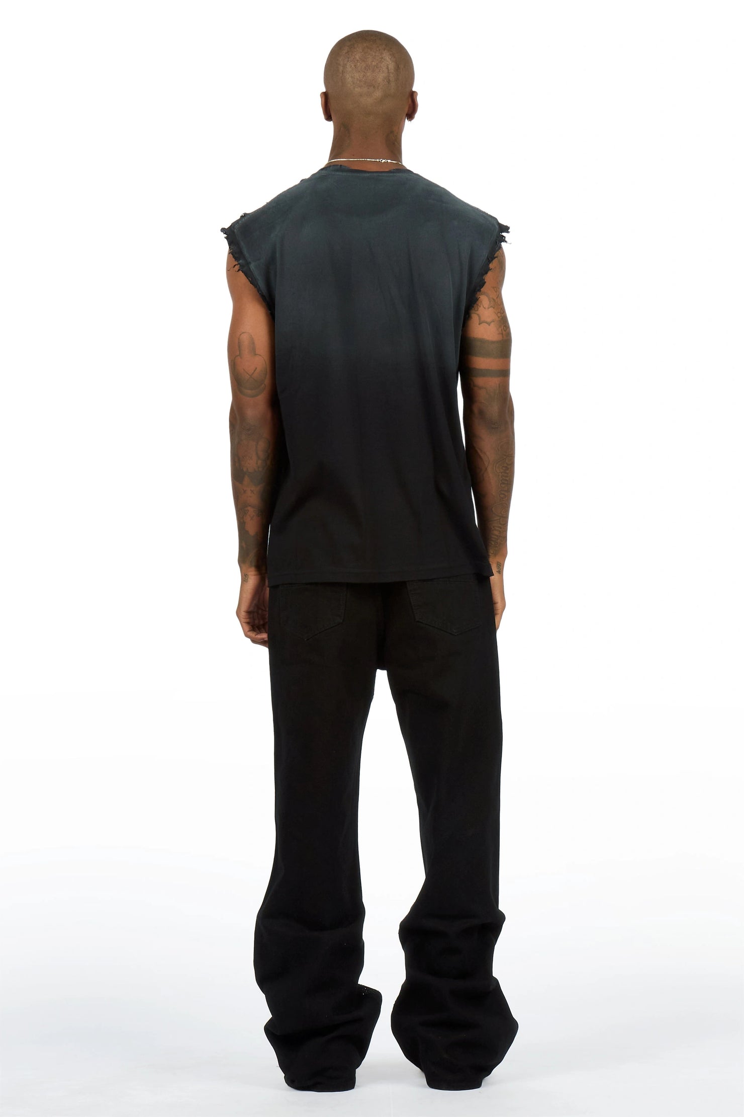 Lyrik Black Rhinestone Baggy Fit Jean