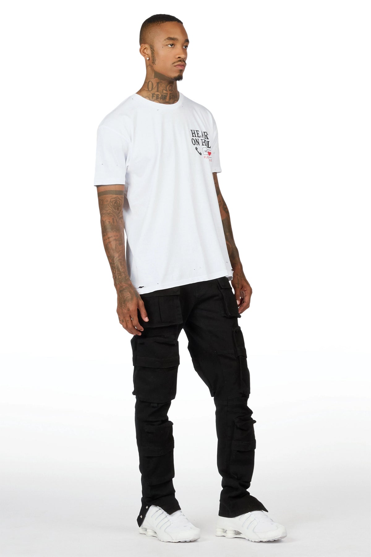 Shepard Black Cargo Skinny Fit Jean