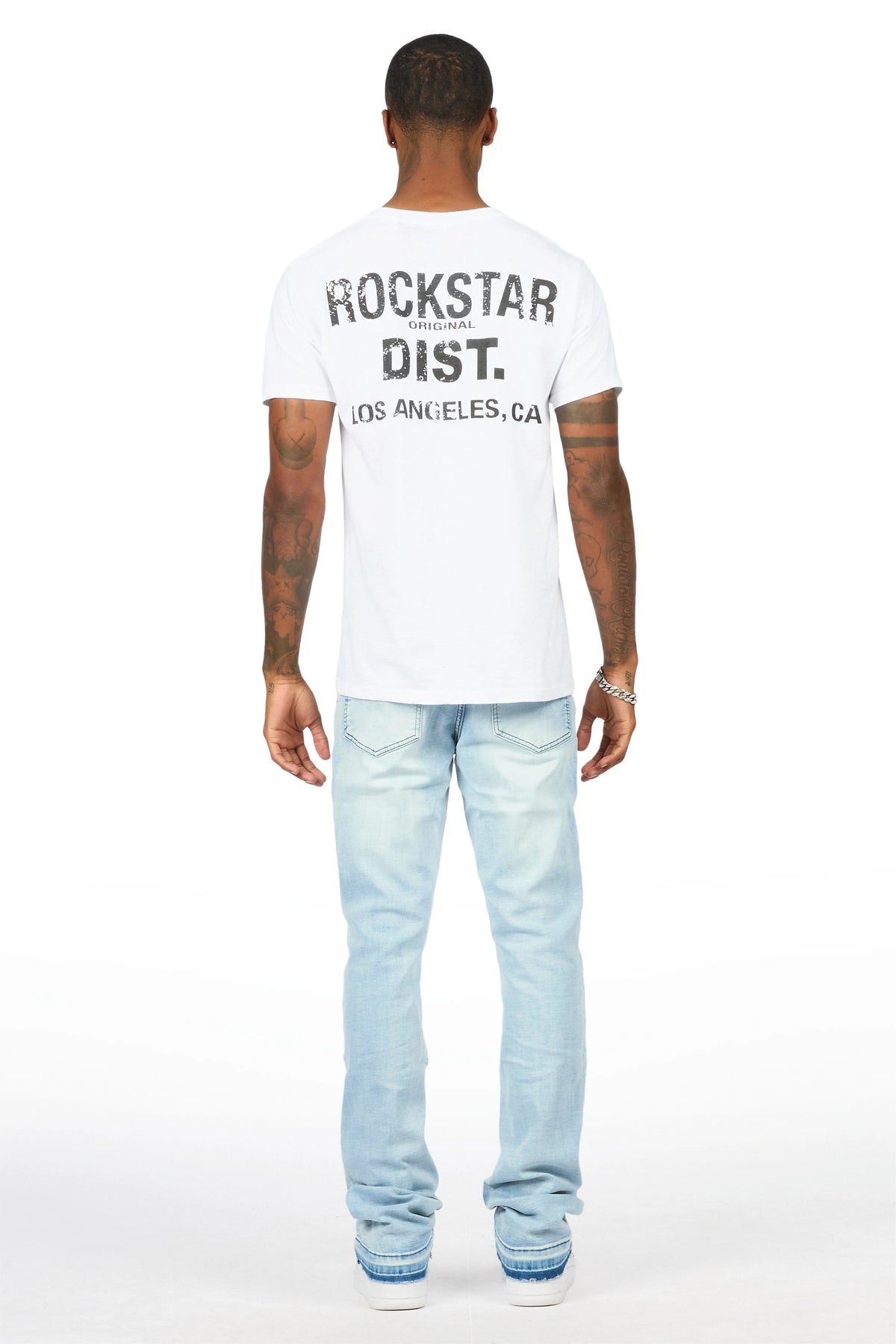 Racier Blue Stacked Fit Jean