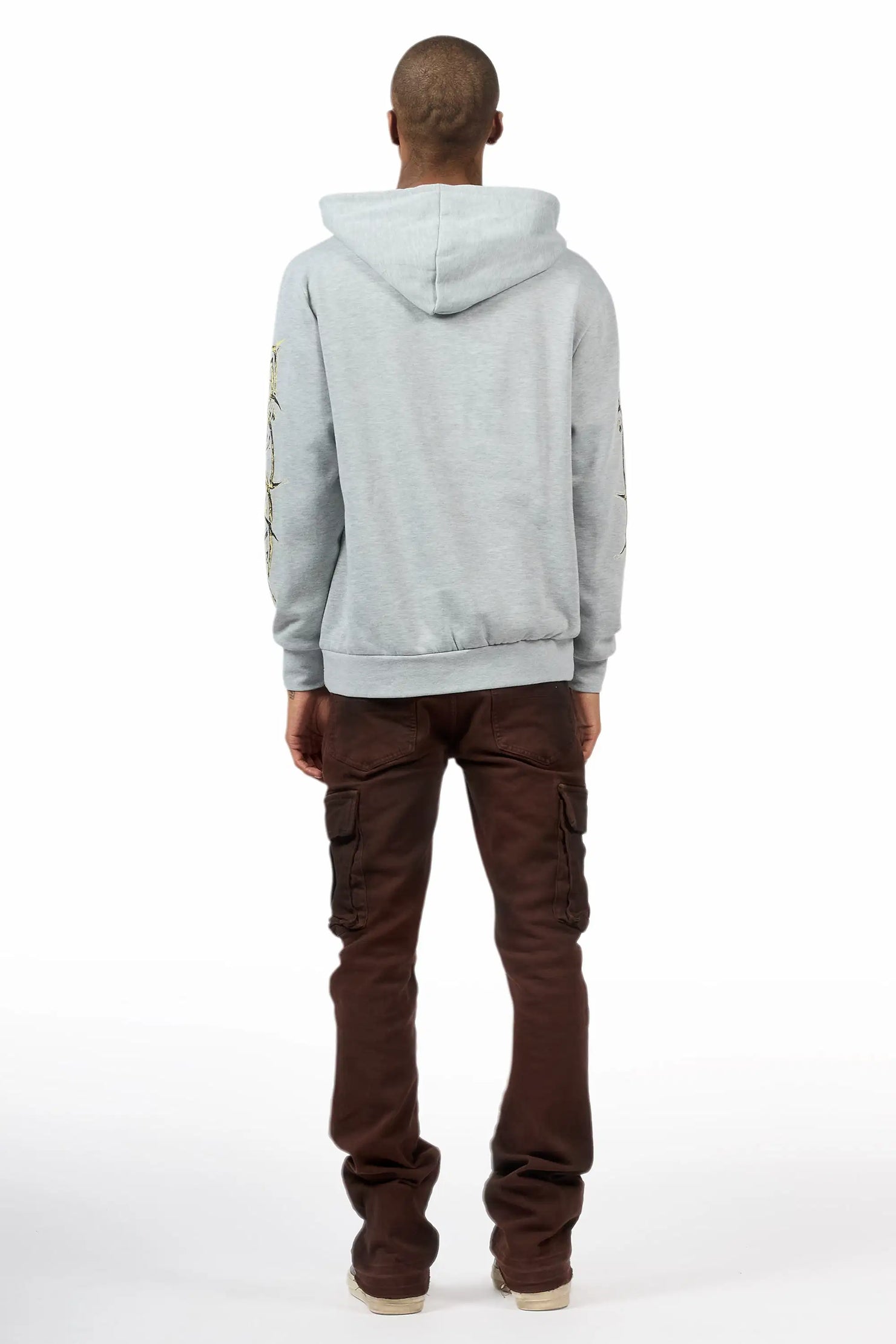 Cruz Dark Brown Stacked Fit Jean