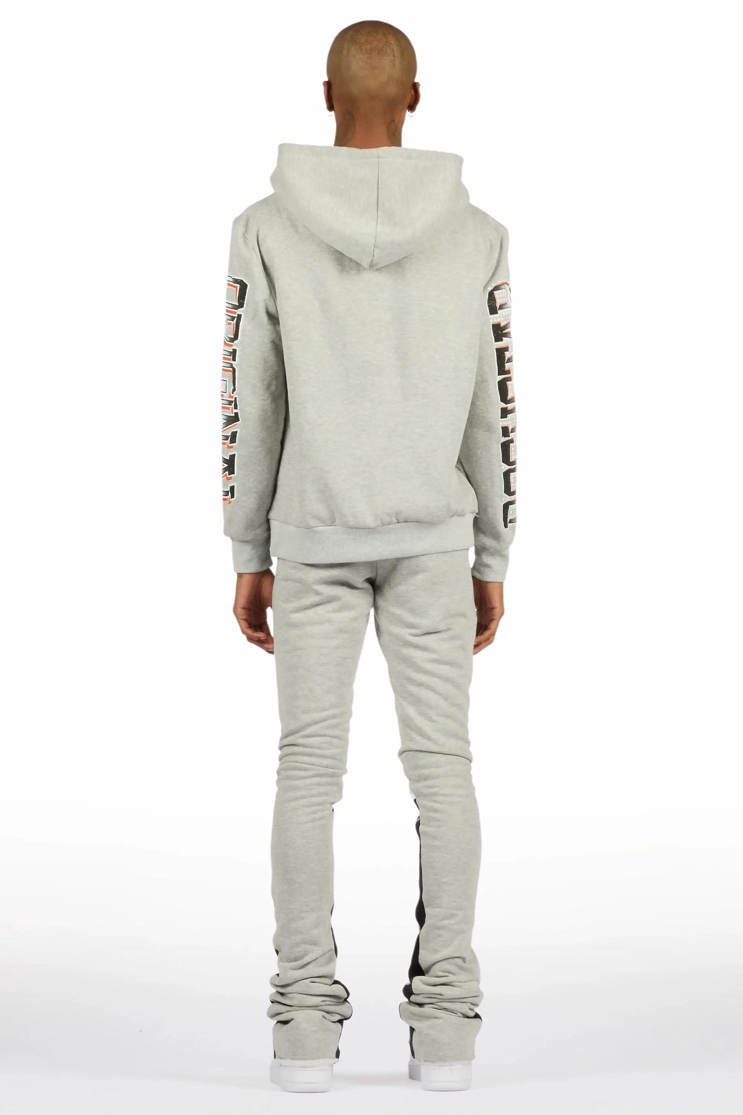 Kross Heather Grey/Multi Hoodie/Super Stacked Track Set